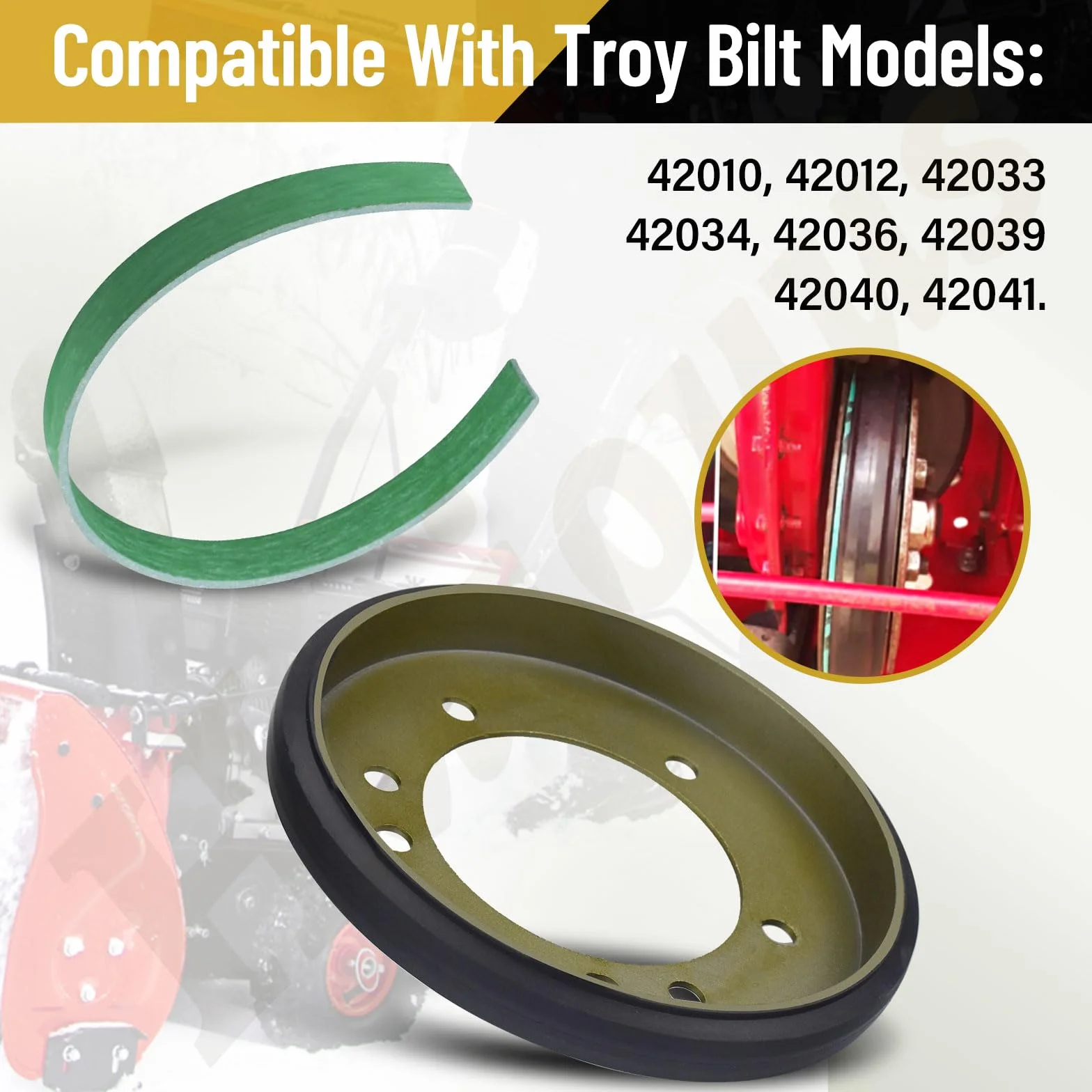 Kit de disque d'embrayage Snapper 240-975 7053103 pour tracteur de pelouse