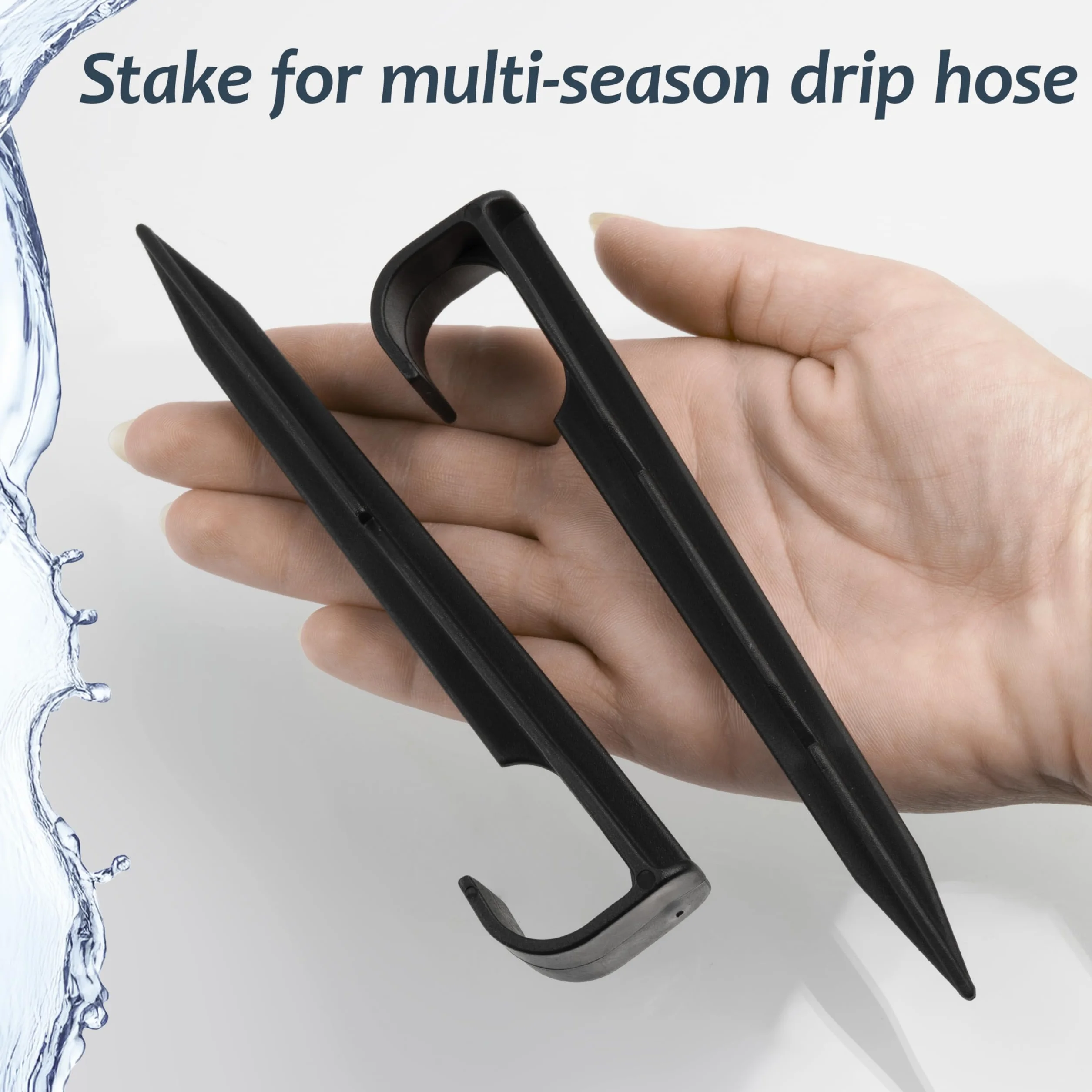 AERZETIX Lot de 25 piquets fixation tuyau goutte à goutte Ø16 mm avec goutteurs incorporés système irrigation arrosage automatique