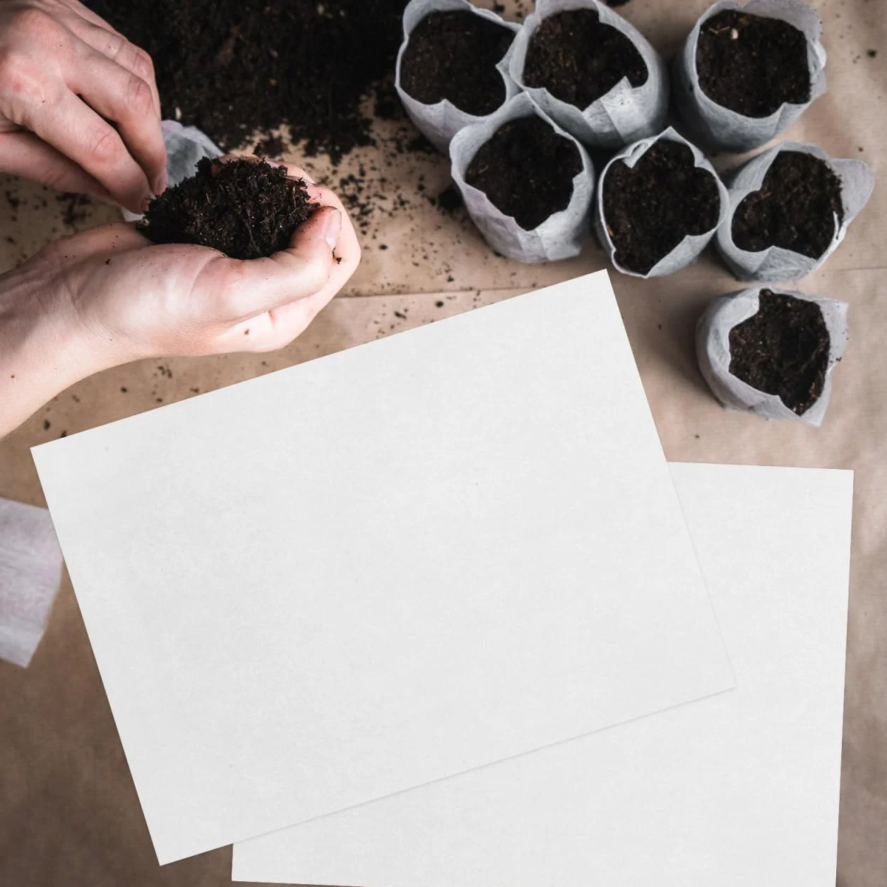 Yardwe Lot de 200 feuilles de papier de culture pour pousses et plateaux, 19 x 27 cm, sans terre, conservation de l'humidité pour microverts et bols de germination
