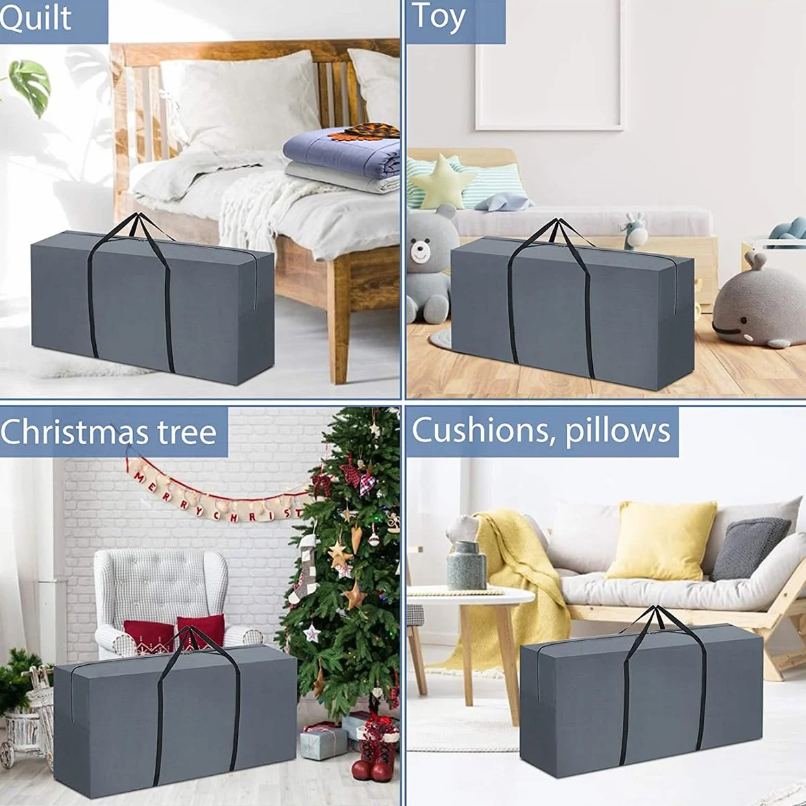 GARPROVM Sac de rangement pliable 200 l Tissu Oxford imperméable indéchirable 125 x 32 x 50 cm
