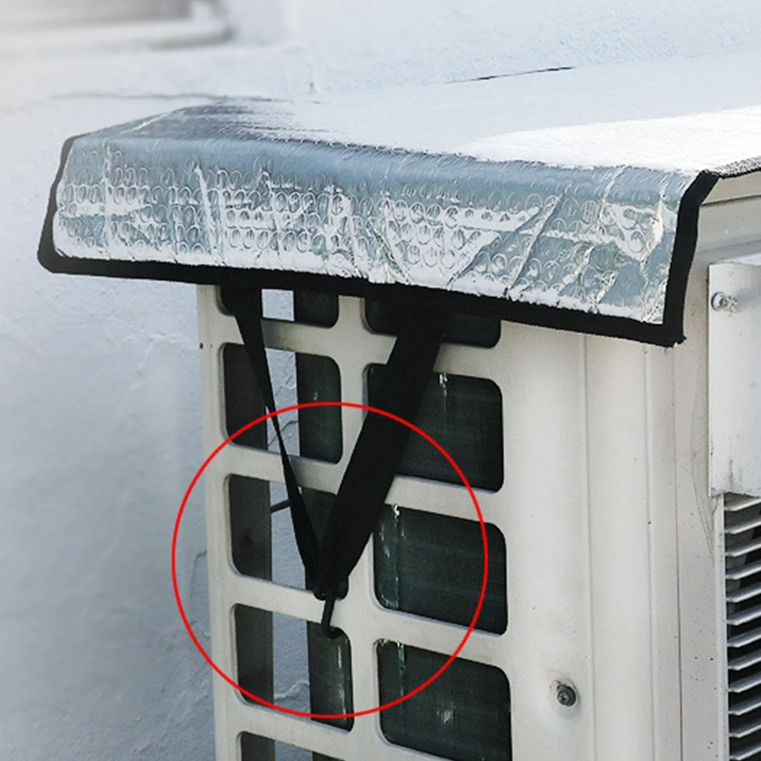 MagiDeal Housse de protection pour climatiseur extérieure, housse de pluie climatisation