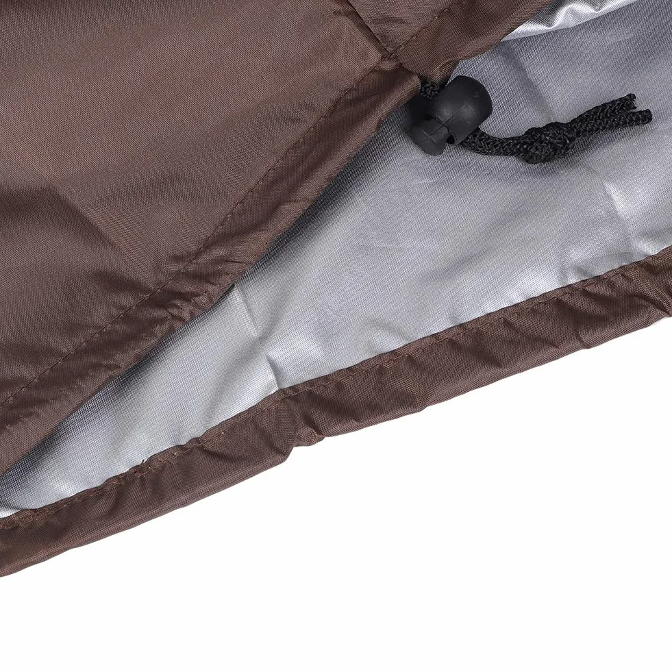 Wakects Housse de Protection pour Coffre de Rangement Extérieur, Imperméable, 123 x 62 x 55 cm, Café