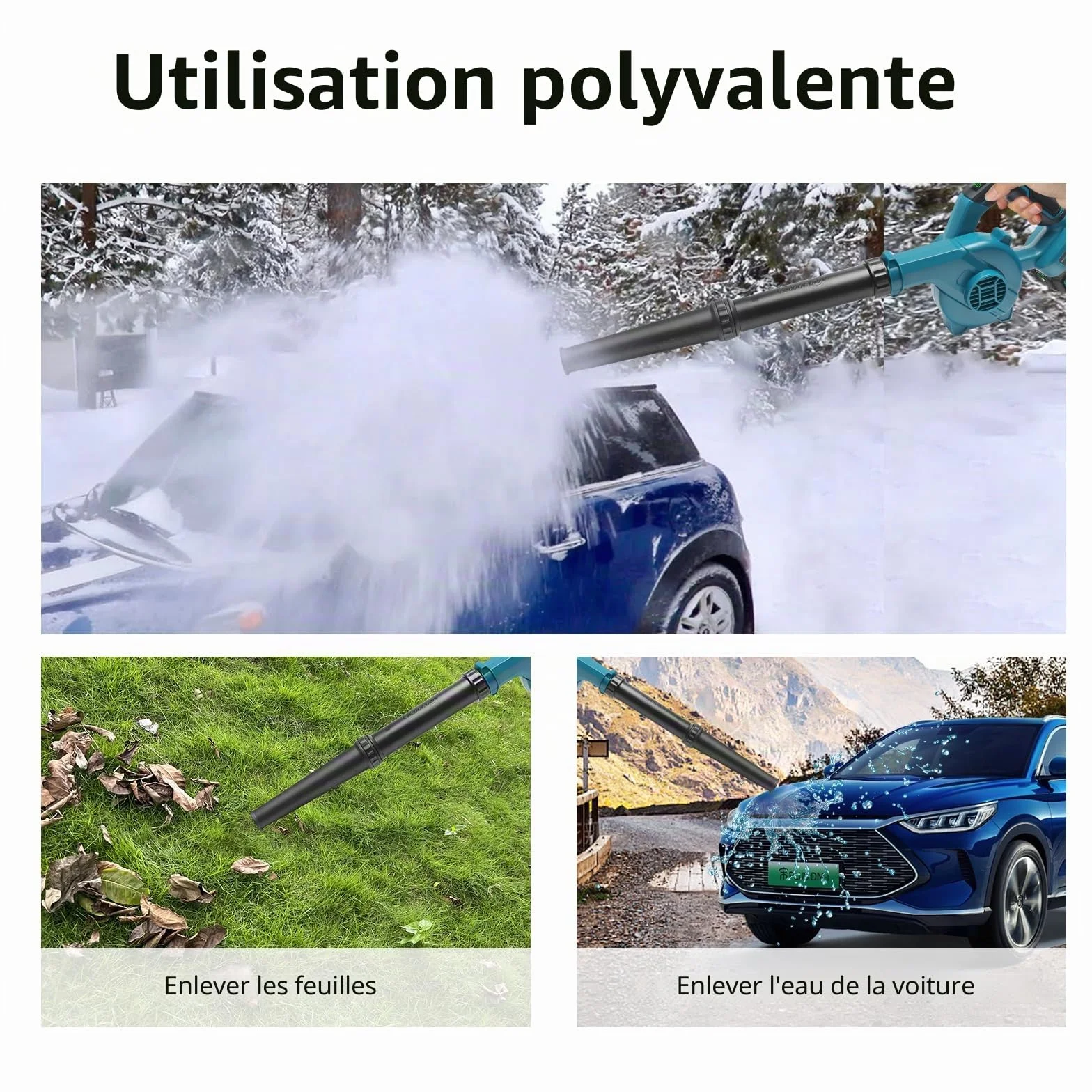 Waitley Souffleur sans Fils 18V pour Batterie Makita Jardin Entrée
