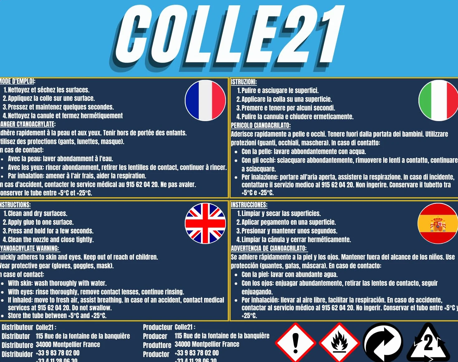 CEMENT SLOW DRY MEDIUM by Colle21/AmmoMig – Colle forte et précise pour maquettes plastiques – 30 mL
