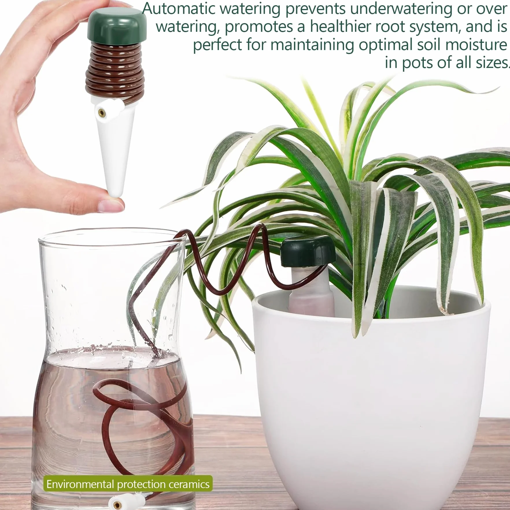 YeahBoom Appareil d'Auto-Arrosage 6 Pièces Arrosage Automatique Jardin Distributeur Eau Plante Intérieur