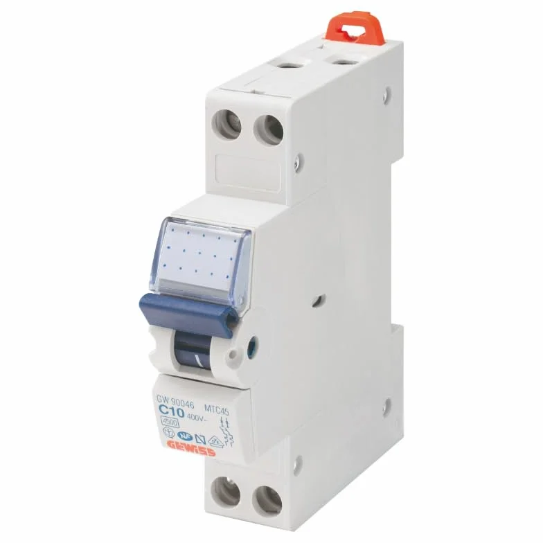 GEWISS GW90026 INT.MAGNET.COMPATTO 1P+N C10 4,5KA 1M