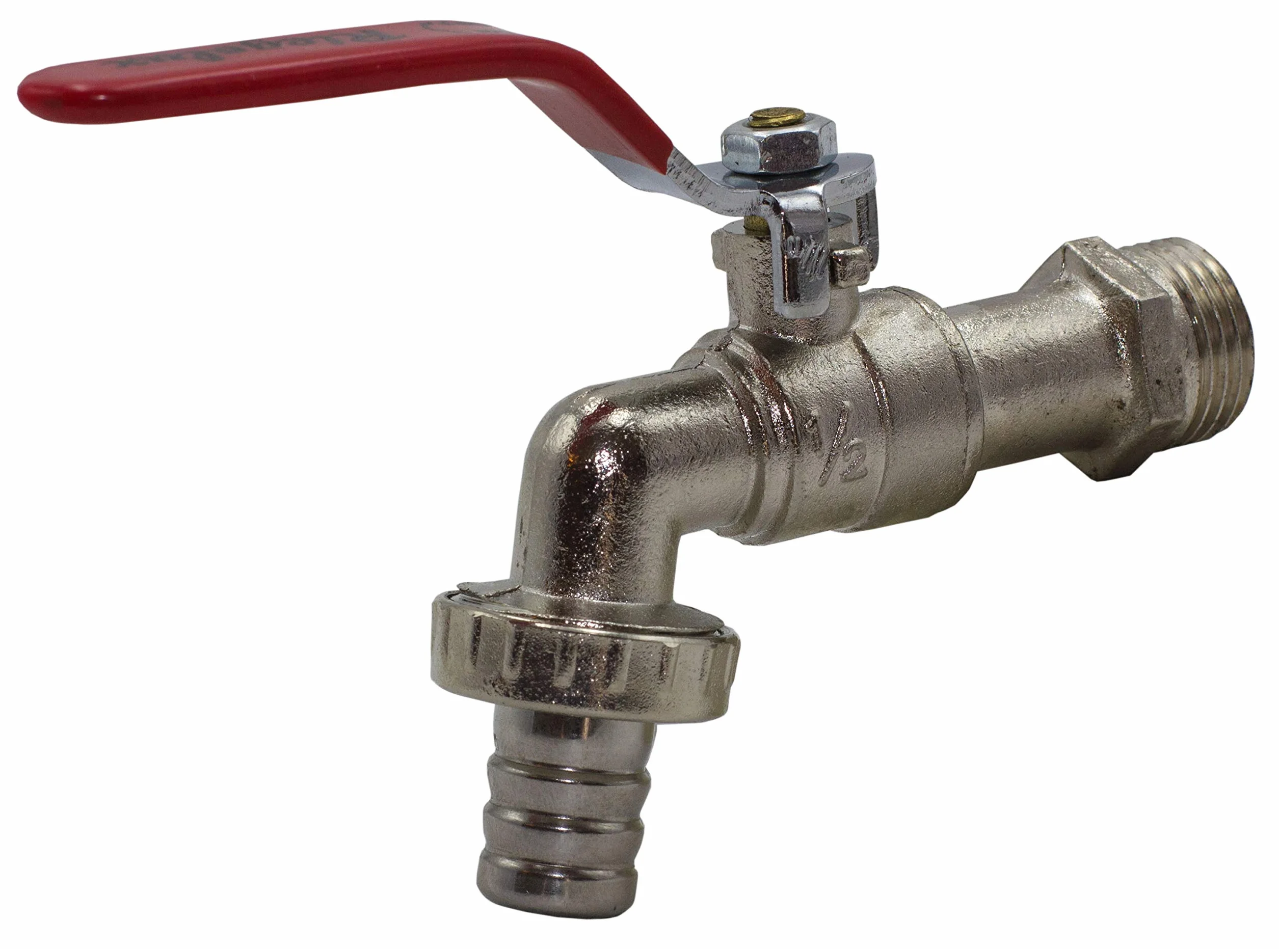 Riegolux 205501 Robinet Sphère 1/2" avec Adaptateur Tuyau Collier