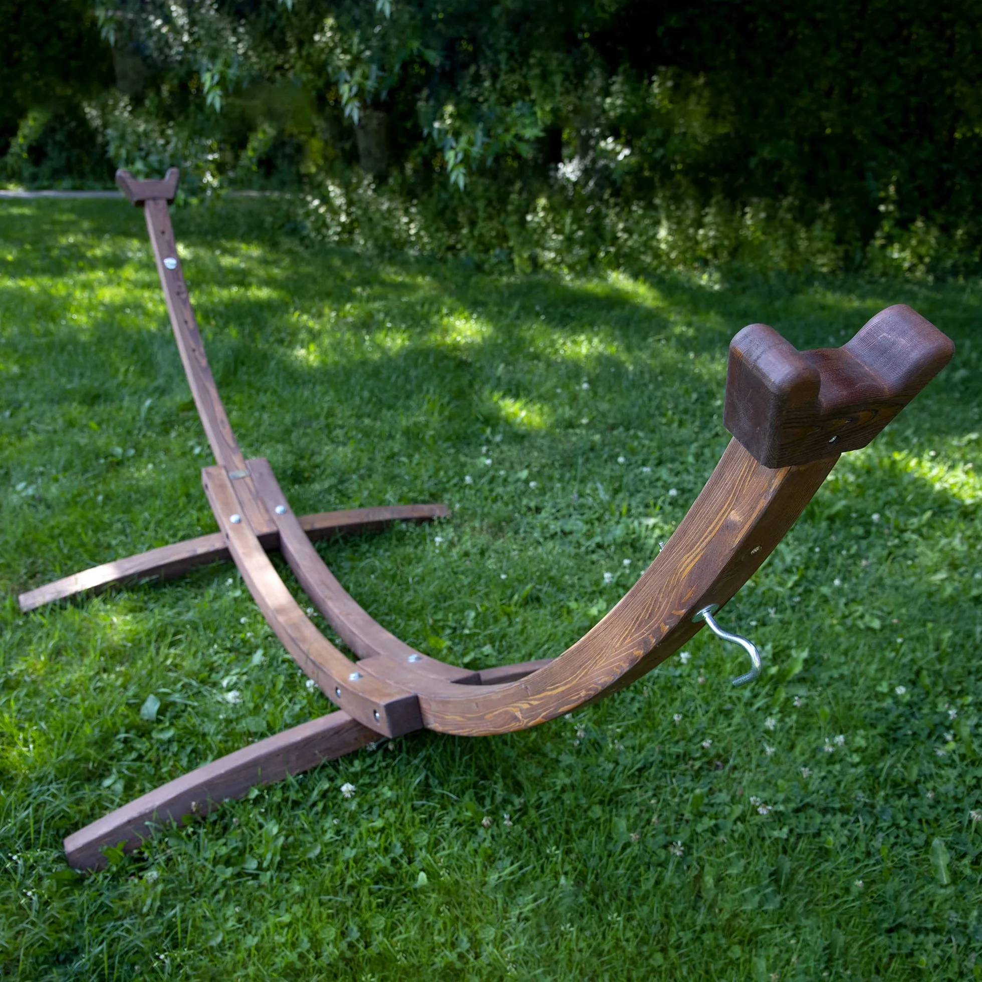 Vivere Support de Hamac en Pin Masif 305cm Brown