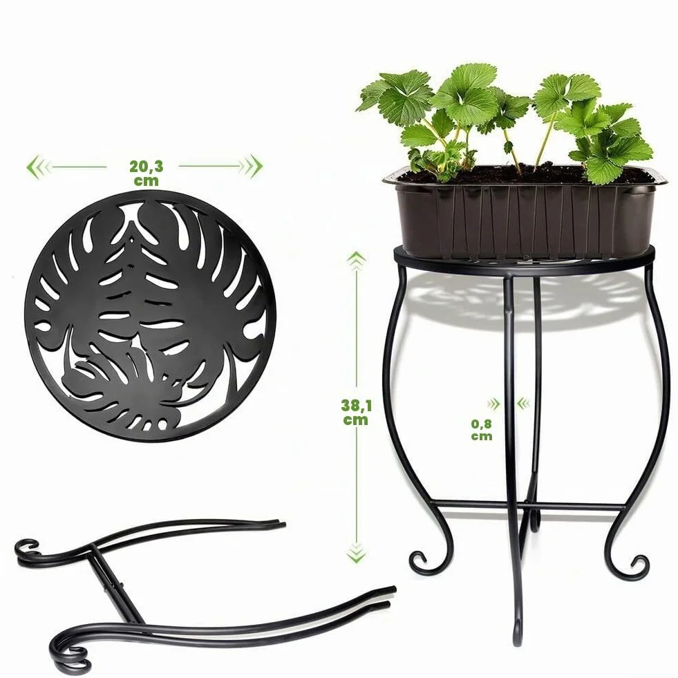 Table d'appoint d'extérieur ronde 20,3 cm métal antirouille pour patio moderne
