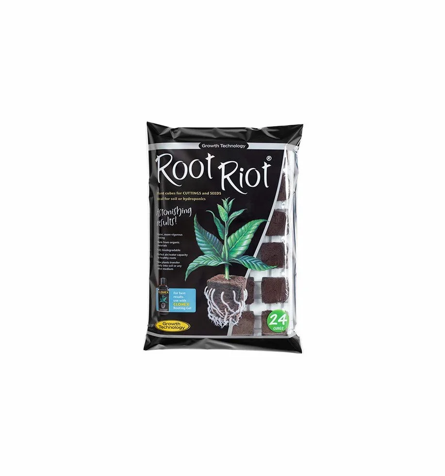 Growth Technology Root Riot Plateau 24 cubes de croissance 307 cc