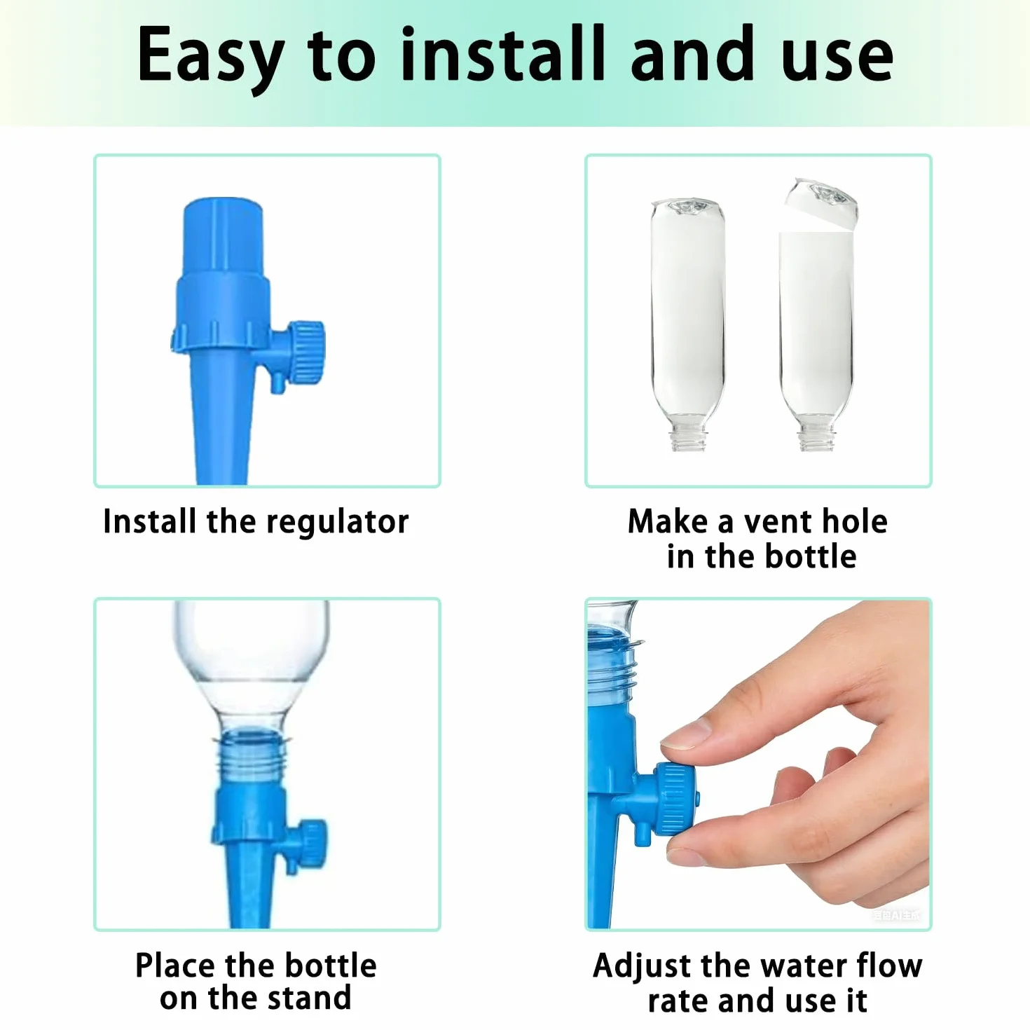 Kit Irrigation Goutte à Goutte 32 Pièces avec Vannes Arrosage Lent Précis