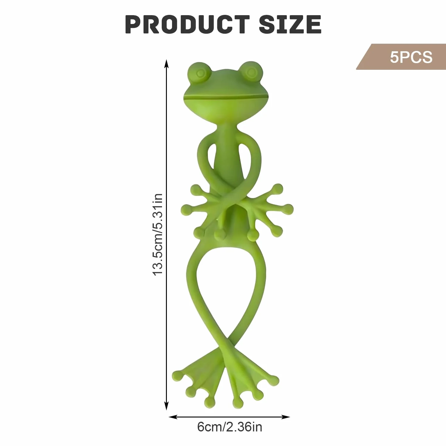 Support de Plantes Grenouille 5 Pièces Vert pour Jardin et Plantes en Pot