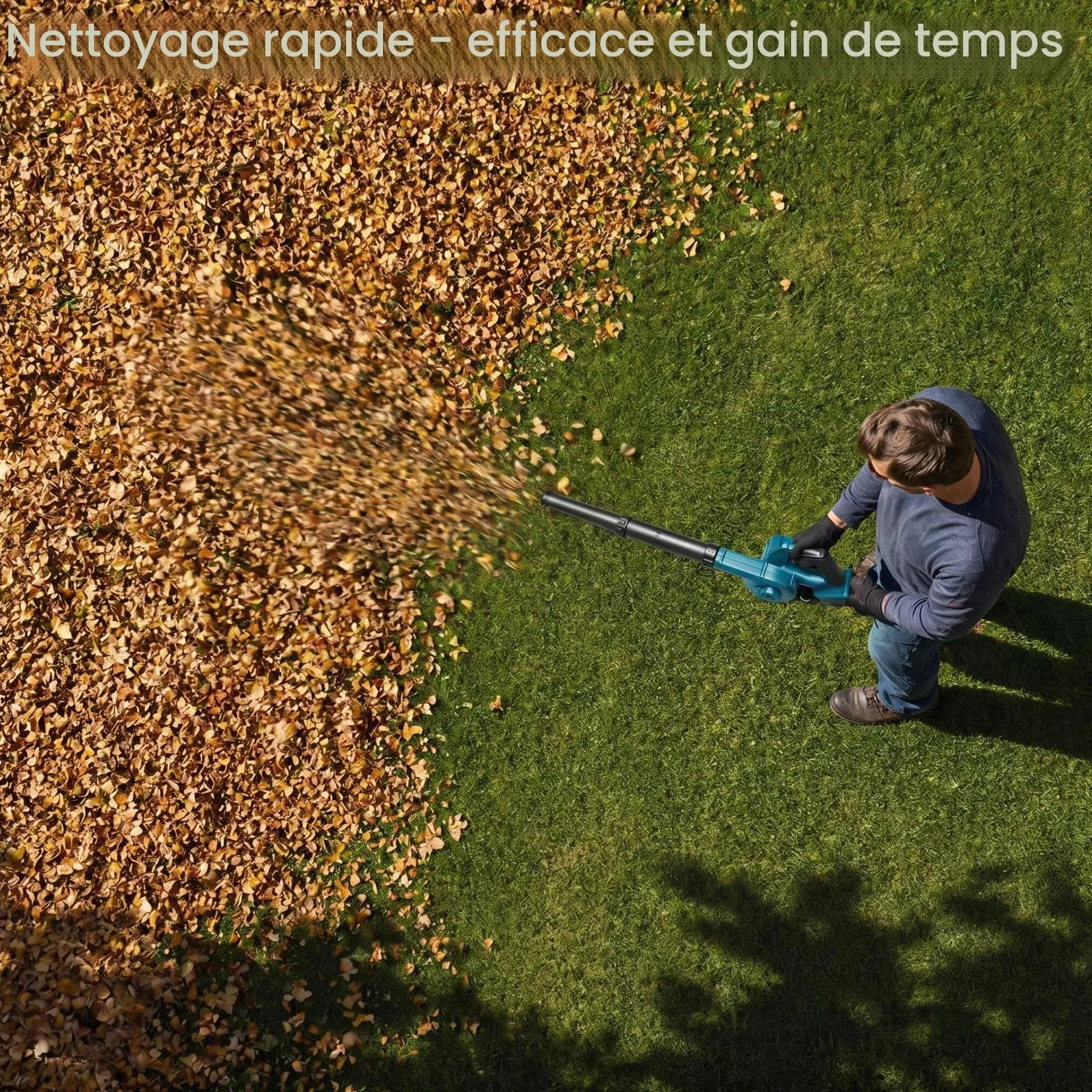 Waitley Souffleur sans Fils 18V pour Batterie Makita Jardin Entrée