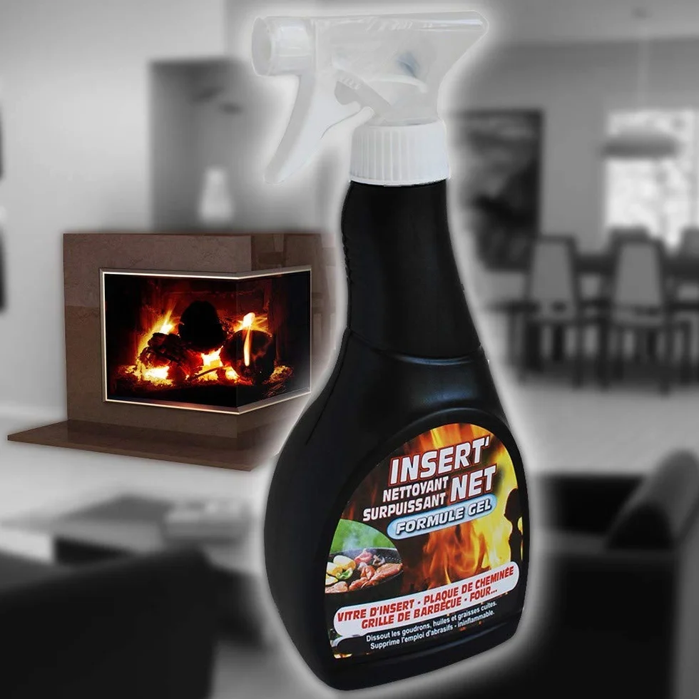 Nettoyant surpuissant INSERT'NET 500 ml pour cheminée, barbecue et surfaces difficiles