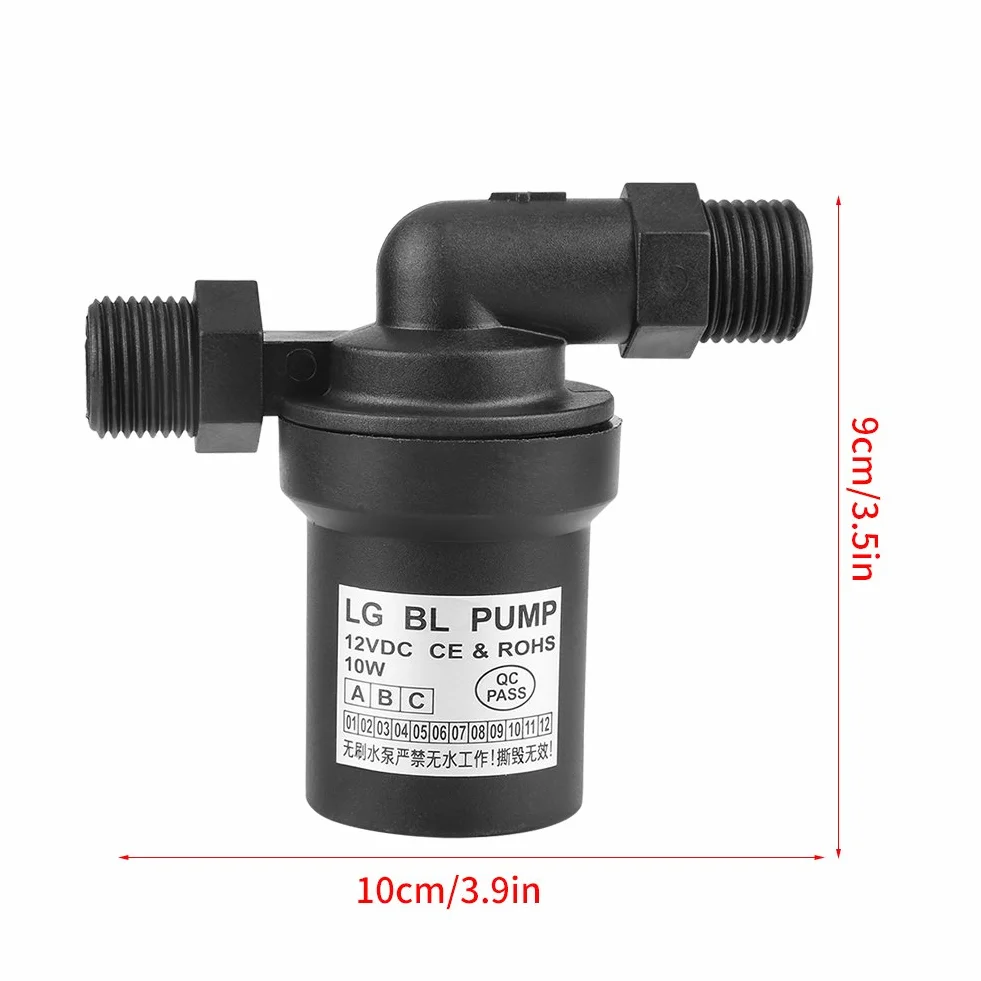Pompe Solaire, 10W Pompe à Eau Solaire DC 12V, Pompe à eau submersible sans balai, Fontaine Solaire Pompe, système de circulation de l'eau, pour le pompage de circulation