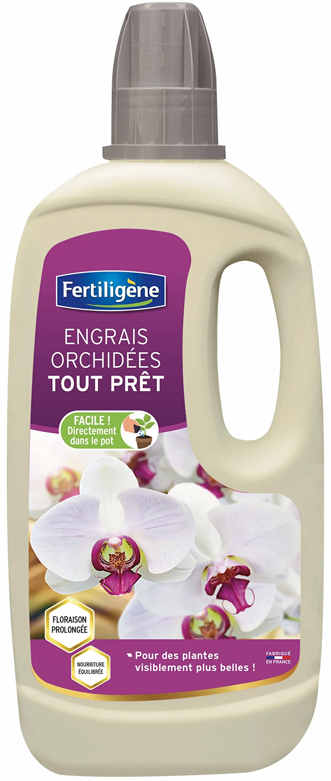Engrais Orchidées Prêt à l'Emploi 1L FERTILIGÈNE – Nutrition Équilibrée, Floraison Prolongée