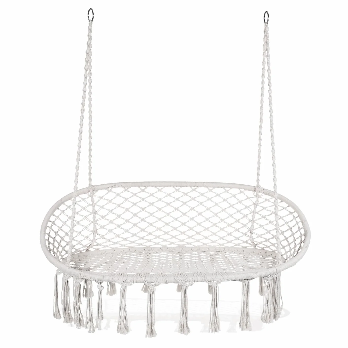 Banc Suspendu Bohème Macramé Balancelle 2 Places