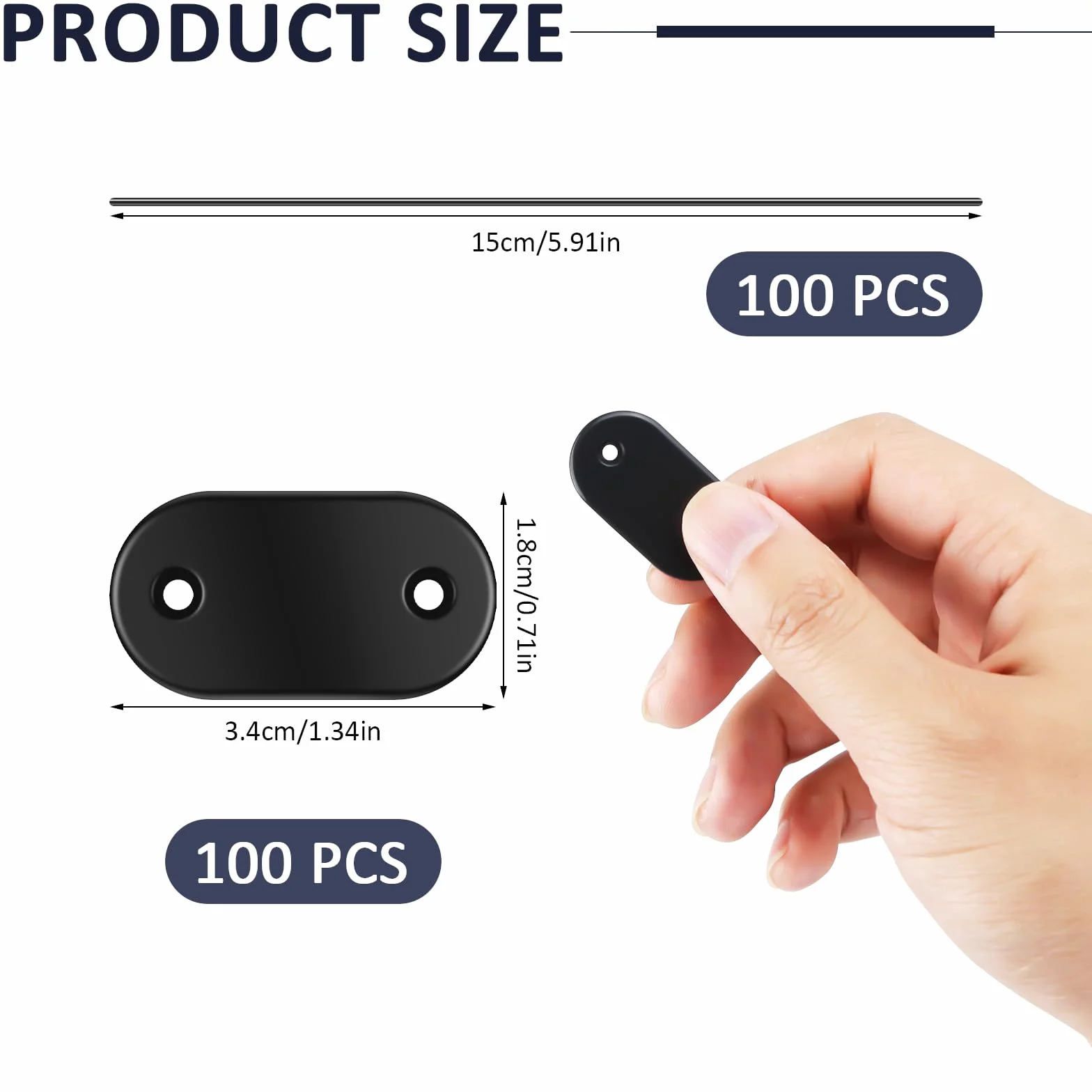 Kit de Fixation de Clôture Brise-Vue Résistant aux Intempéries - 100 Pièces Attaches avec Clips et Câbles