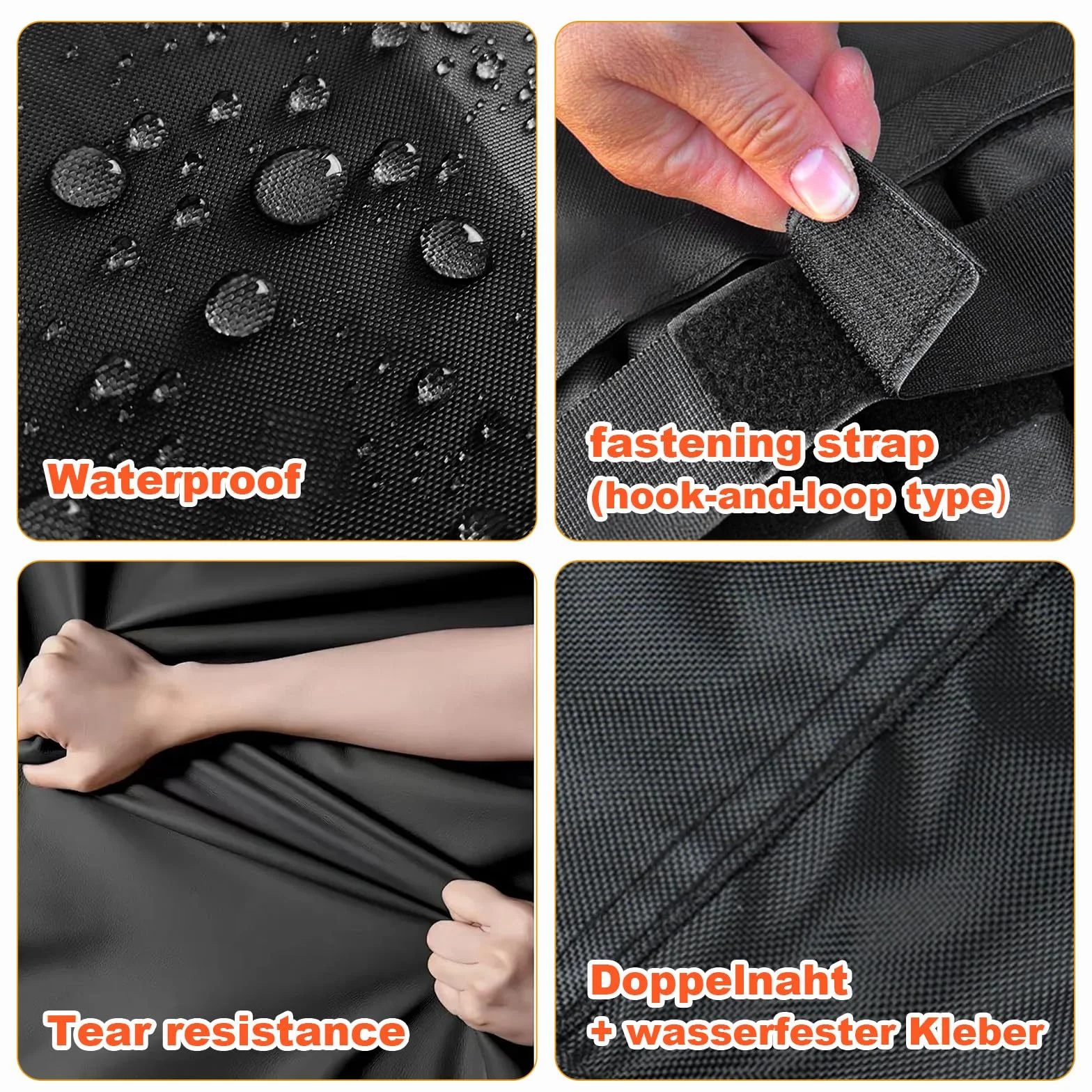 Housse de Protection pour Barbecue Imperméable 420D Oxford 132 x 66 x 109 cm