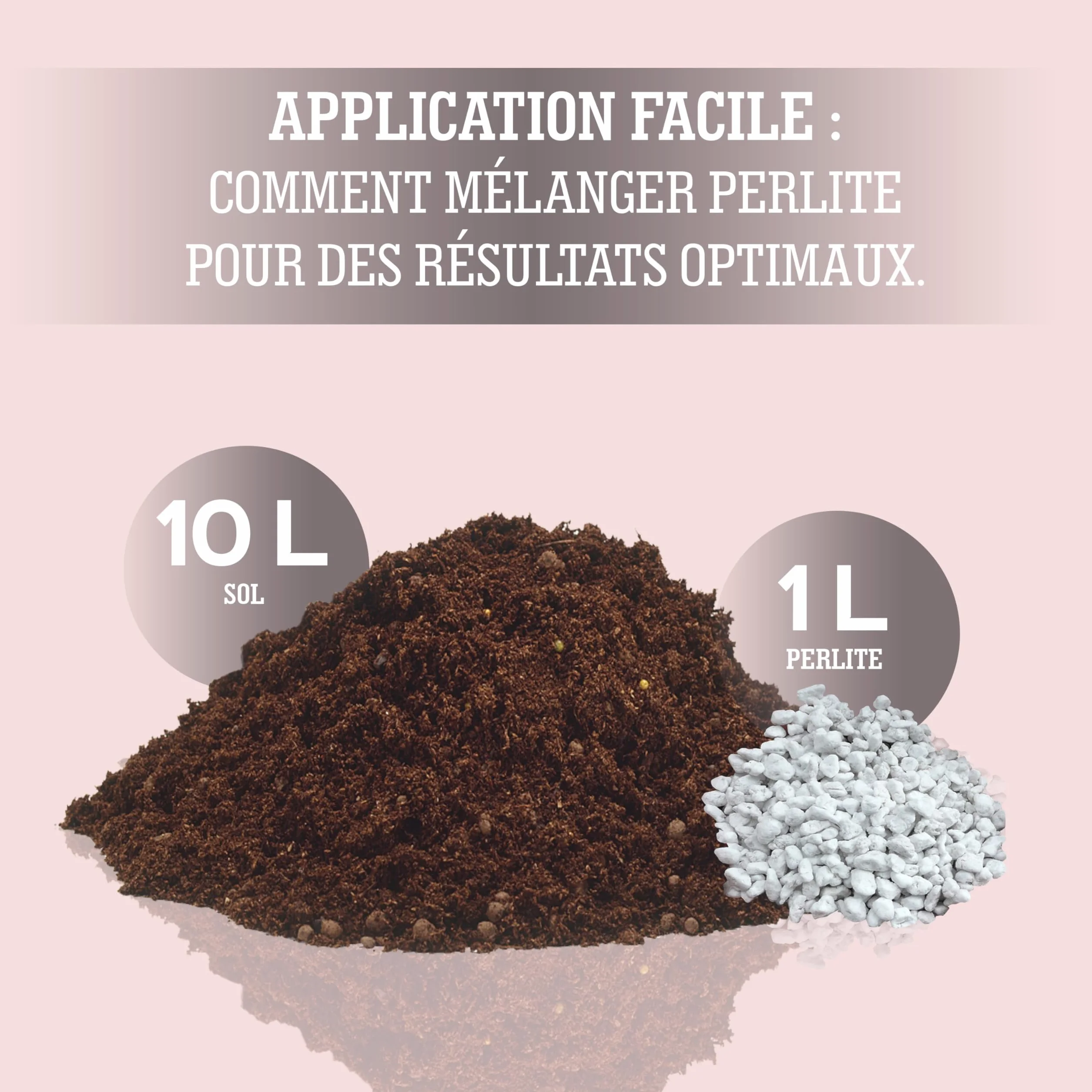 Perlite pour Plante 3 L - Drainage du terreau intérieur - Aération optimale - Jardin Balcon
