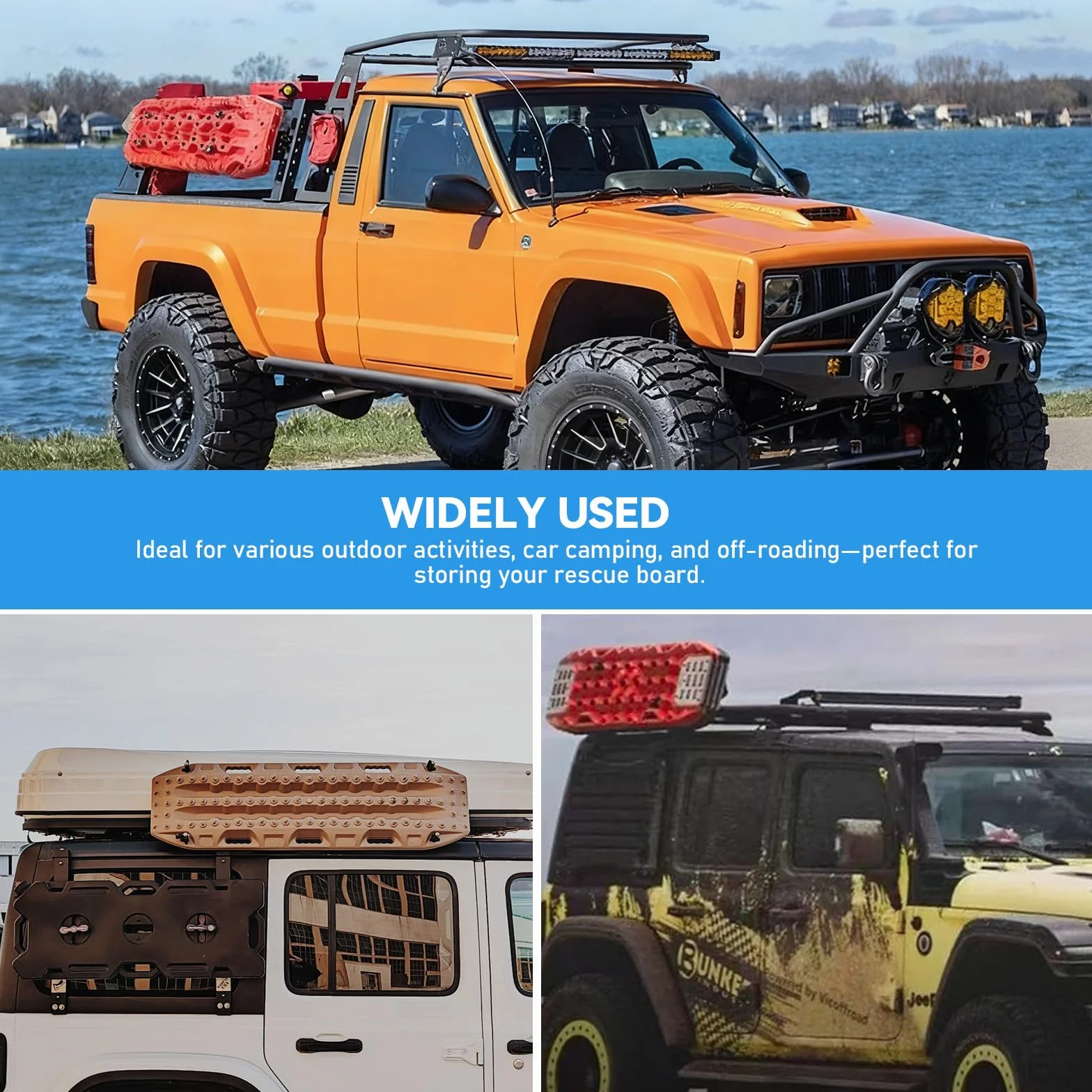 Kit de montage pour plaques de sable - Aide au démarrage SUV - Traction boue neige