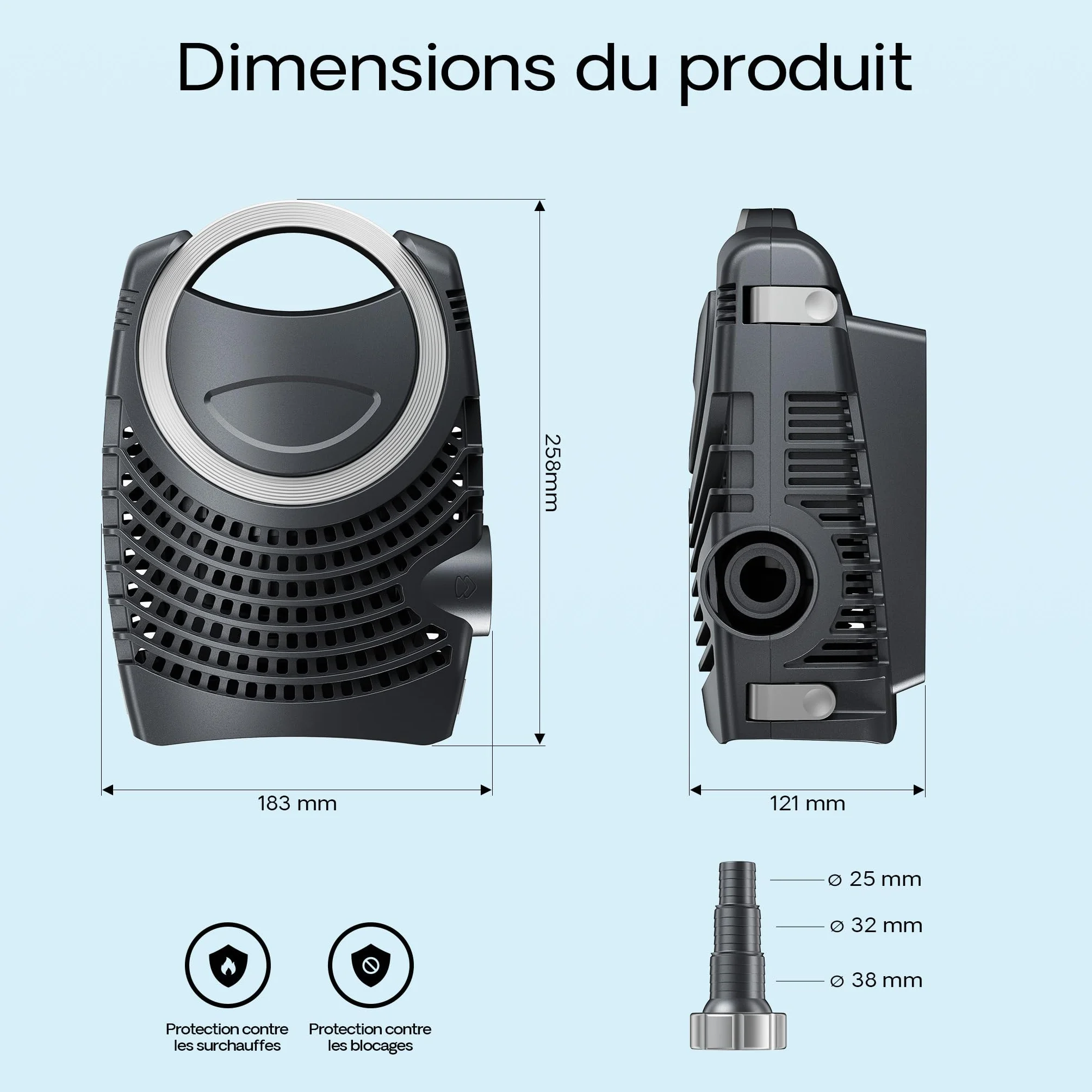 SunSun CBF-550 Filtre de bassin 60000 L Biologique NEO10000 SuperECO pompe 10000l/h 80W CUV-218 lampe UVC 18W