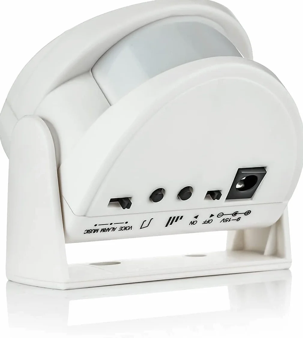 KERUI Sonnette sans Fil M5, Détecteur de Mouvement avec Alarme Sonore pour Porte/Entrée de Porte/Maison et Magasin/Bureau, Alarme de Sécurité