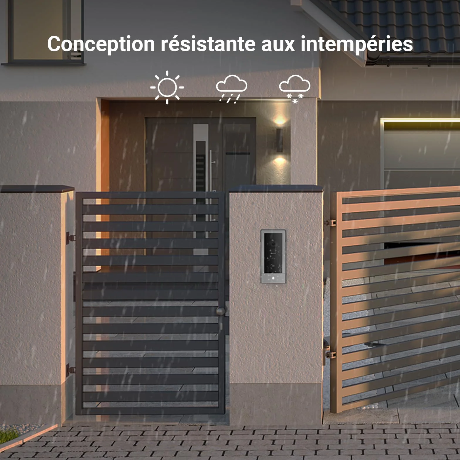 EZVIZ CP5 Visiophone connecté WiFi 1080P Moniteur Tactile 7" Portier vidéo 2 Fils Déverrouillage à Distance Audio Bidirectionnel Vision Nocturne