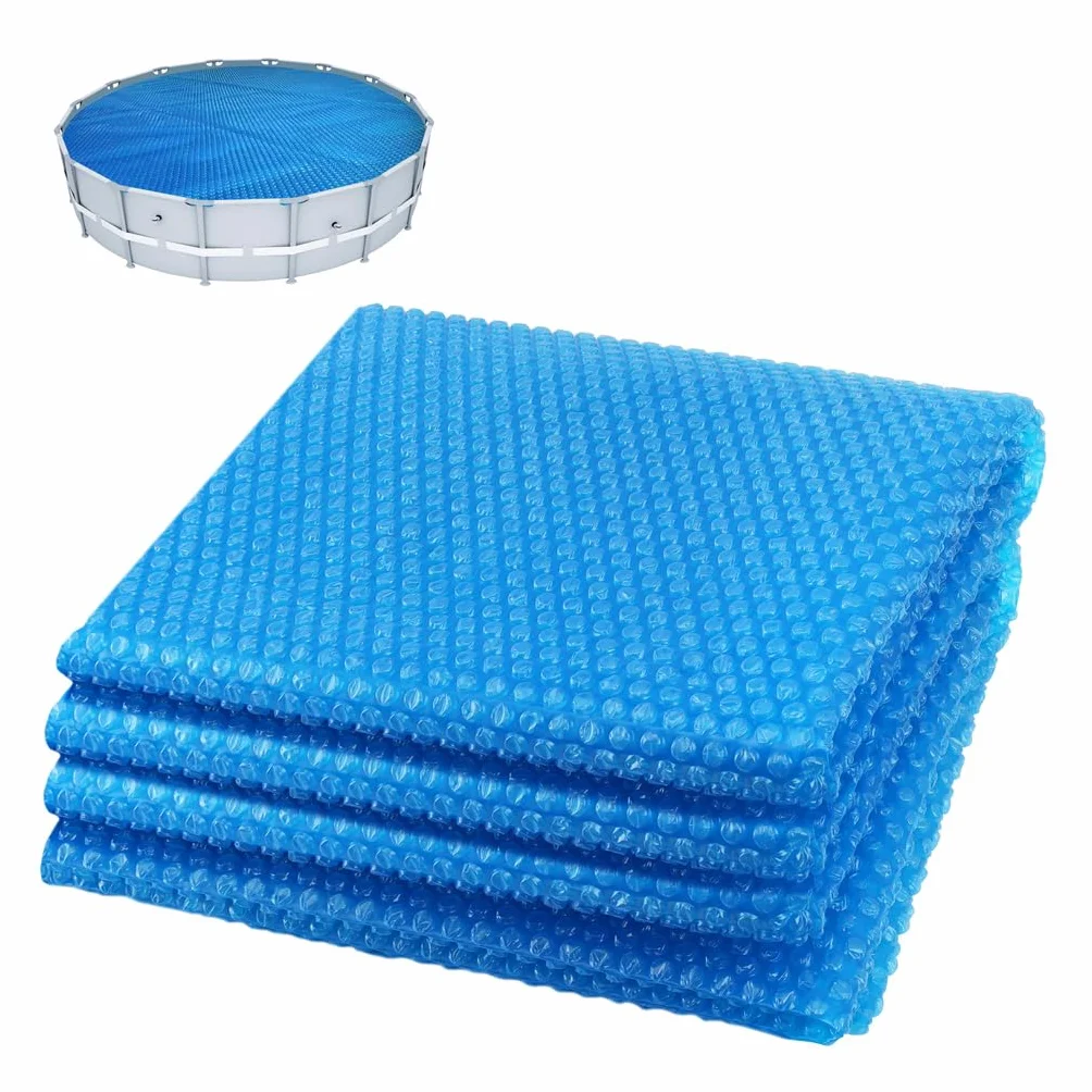 VOUNOT® Bâche Solaire Chauffante Piscine Ronde Ø3.05m Épaisseur 120 µm Film Thermique Bleu