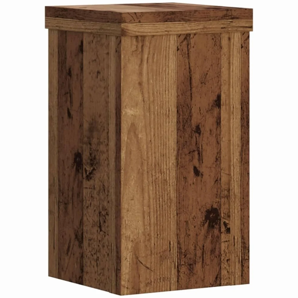 VidaXL Supports pour plantes 2 pcs vieux bois d'ingénierie