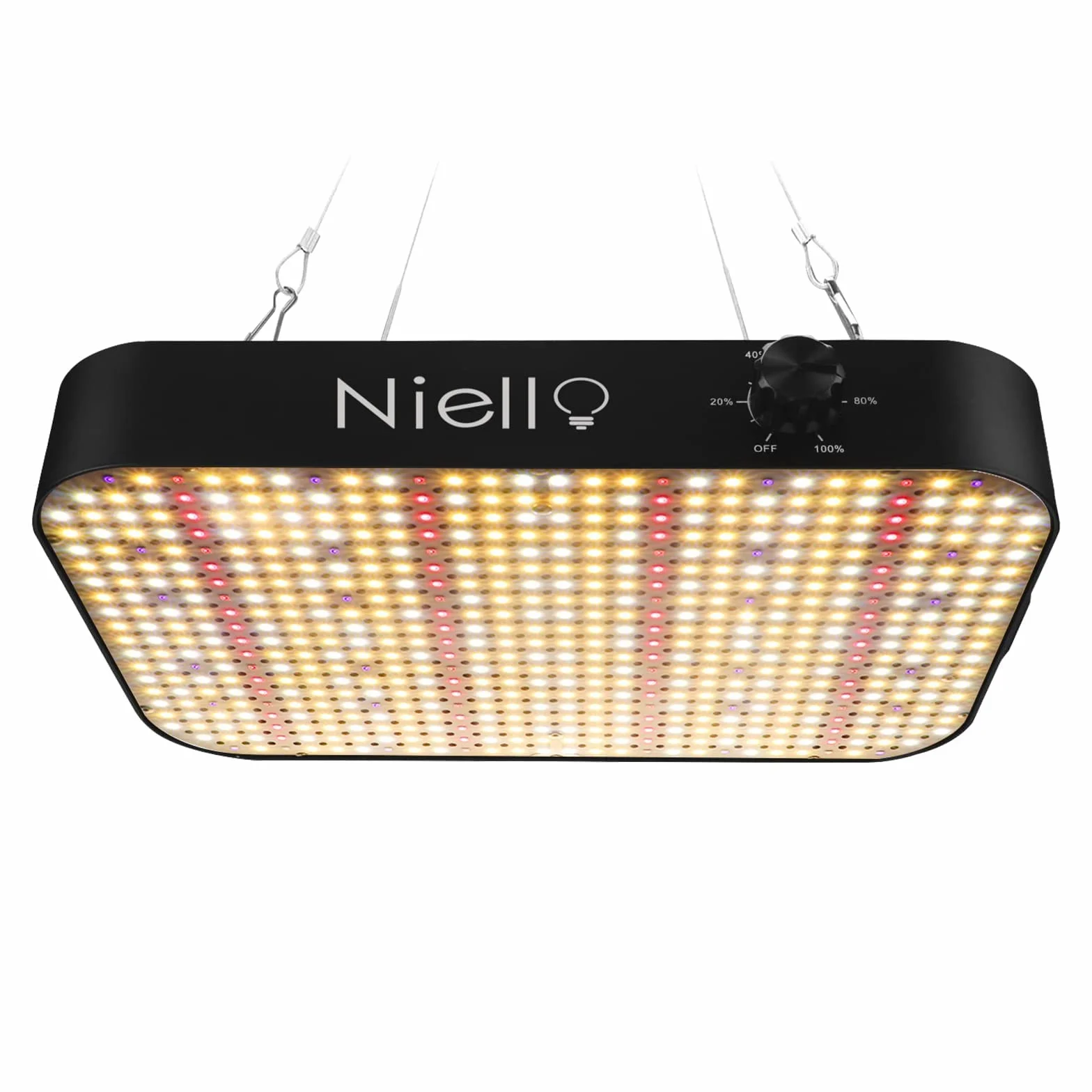 Niello Lampe de culture LED 1200w 584 LED UV IR spectre complet pour plantes intérieur VEG fleurs