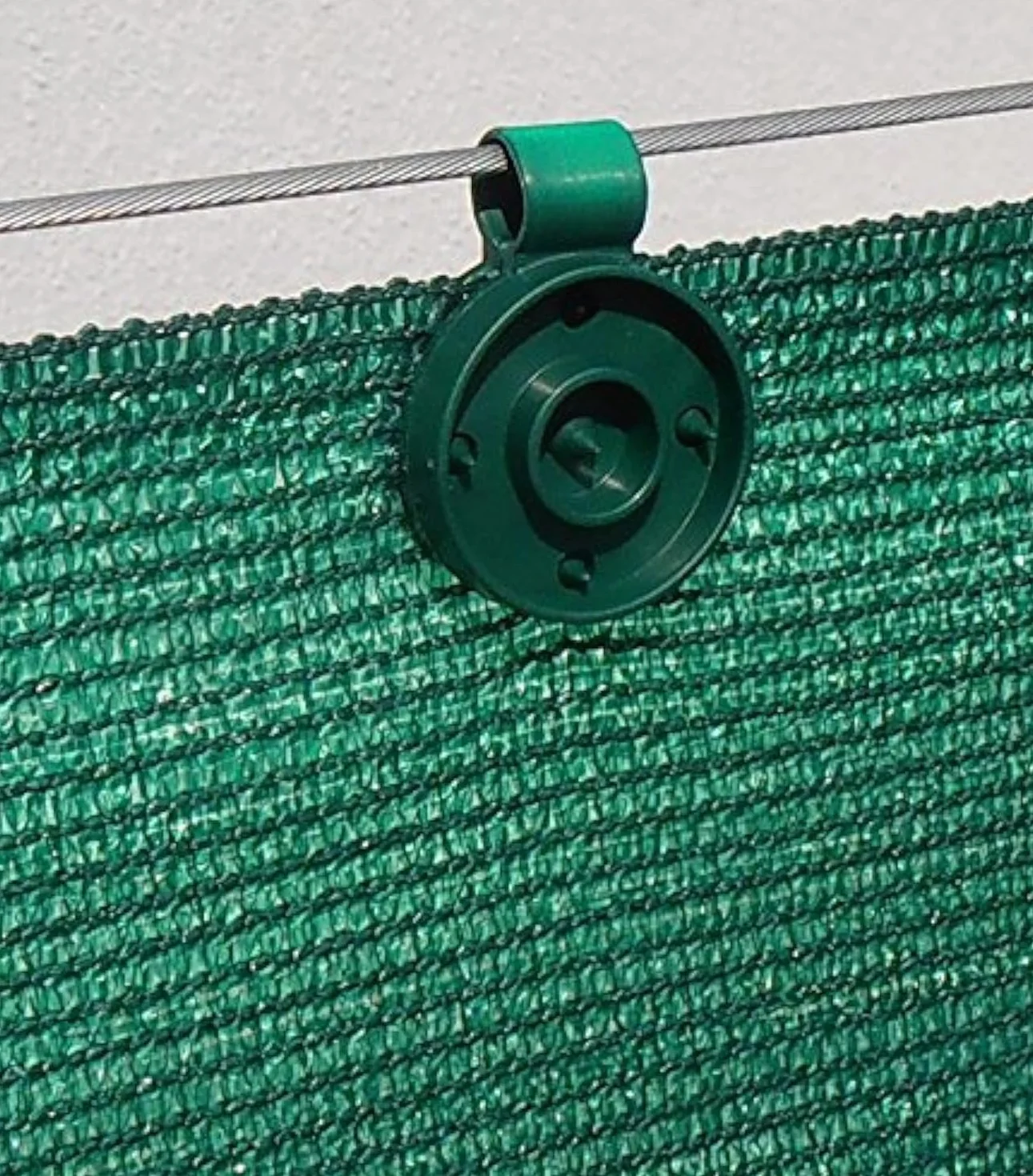 Clips de Fixation Anti-UV Lot 20 Pièces Vert pour Brise Vue 90-350 g/m2