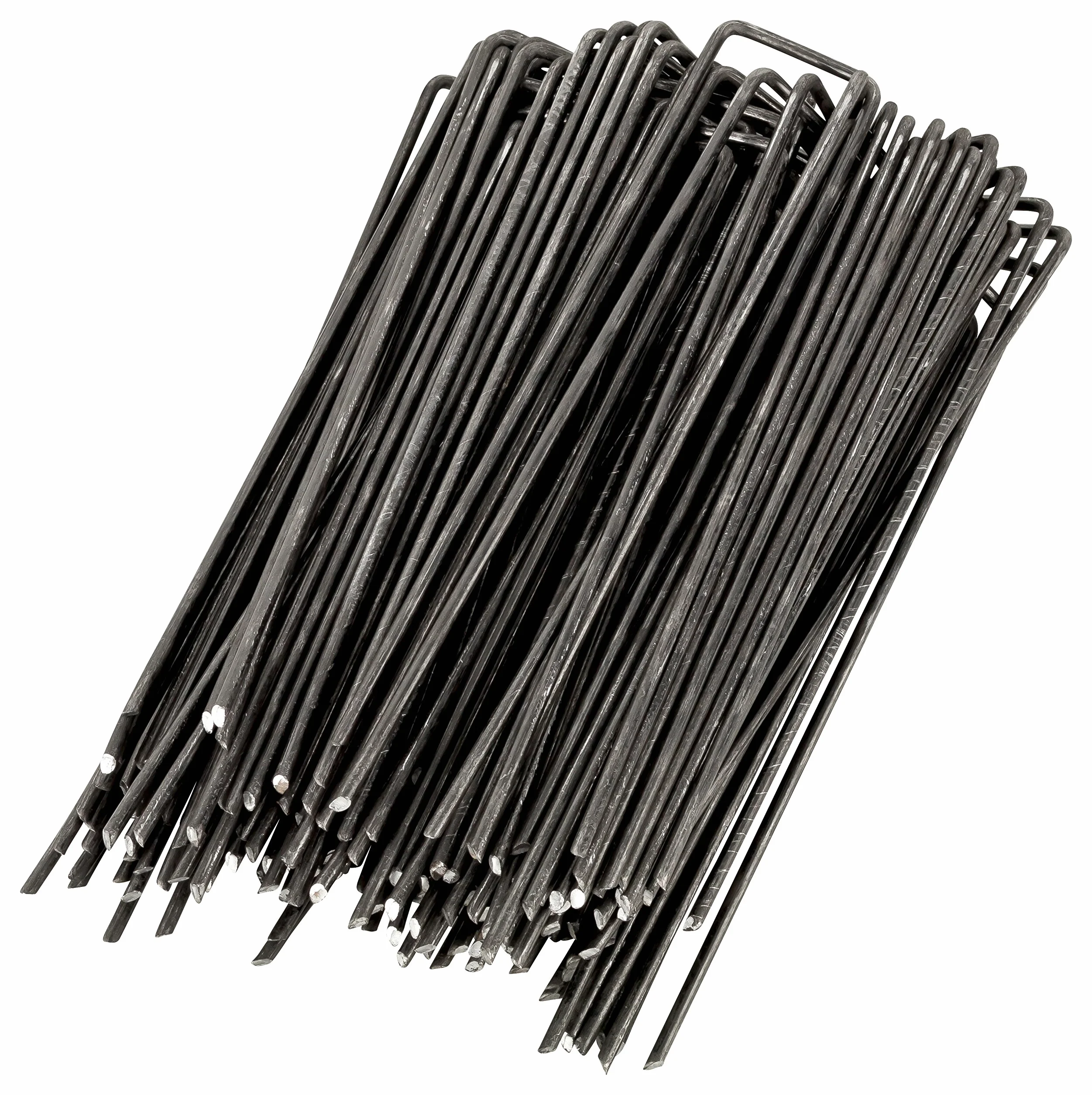 WUNDERGARDEN Lot 100 piquets Fixation Acier Anti-Mauvaises Herbes 150x25mm Ø2,7mm