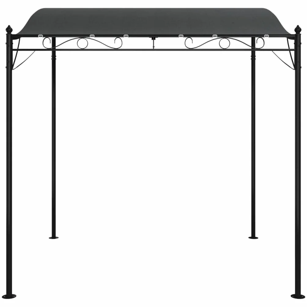 Auvent anthracite 2x2,3 m 180 g/m² tissu acier
