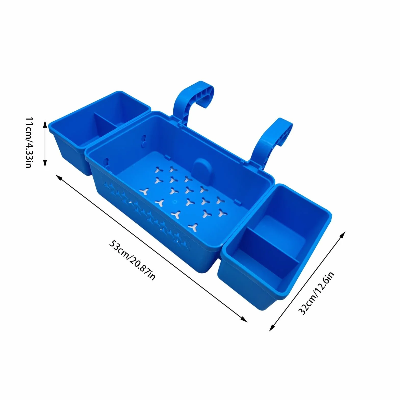 Panier de rangement pour piscine hors sol - Support multifonctionnel au bord de la piscine