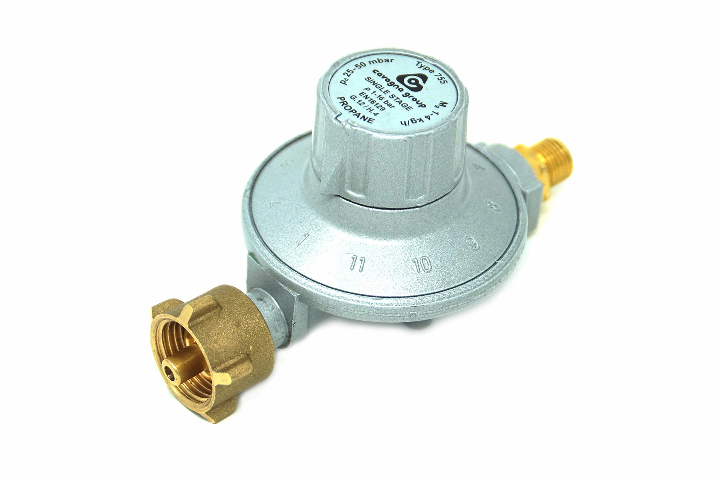 Cavagna Régulateur Basse Pression 25-50mbar réglable 11 Niveaux pour Gaz