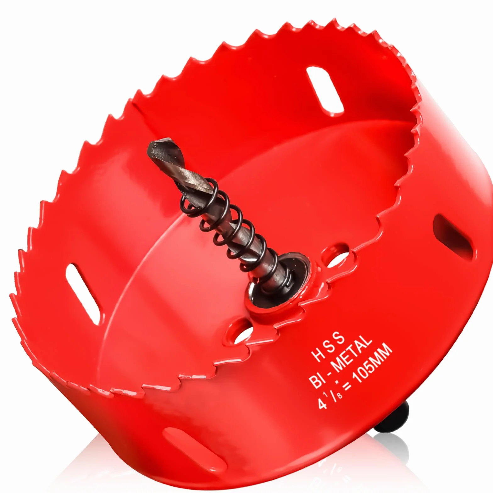 Couronne de forage de 105mm, Scie Cloche pour Bois, Foret Circulaire Bi-métal pour Placoplatre, Plastique, UPVC, Fibre de Verre