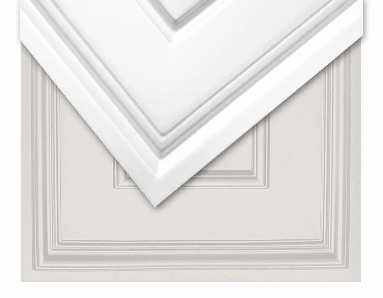 Deccart - Panneaux Muraux 100x50 cm - Panneau mural 3D Décoratif en EPS-Polystyrène - Plaque murale decorative - Décoration murale - Relief texturé - Wall Panel - Beige cachemire, 1 pièce, 5 m²