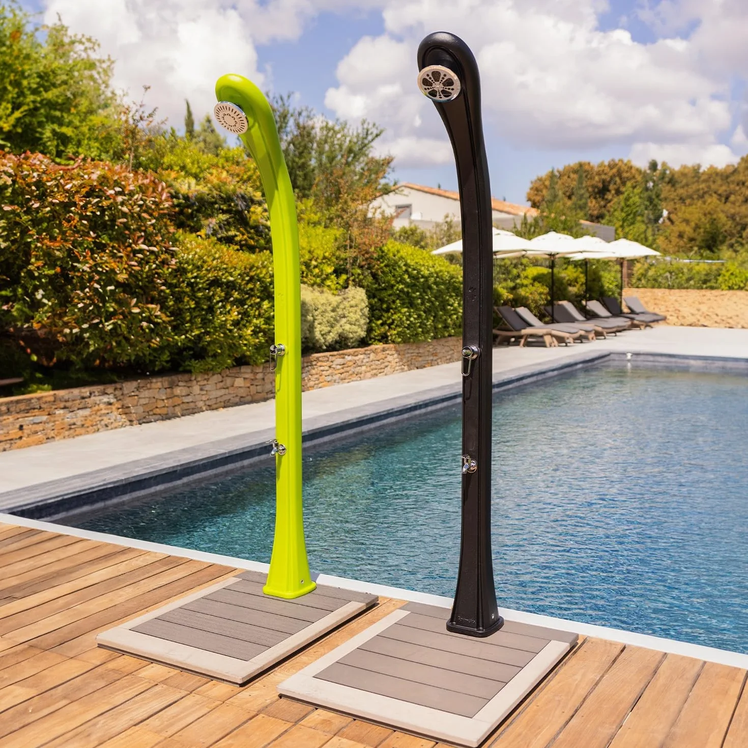 Formidra Pack Douche Solaire So Happy 28L Anthracite avec Housse DS-H221NOCOV