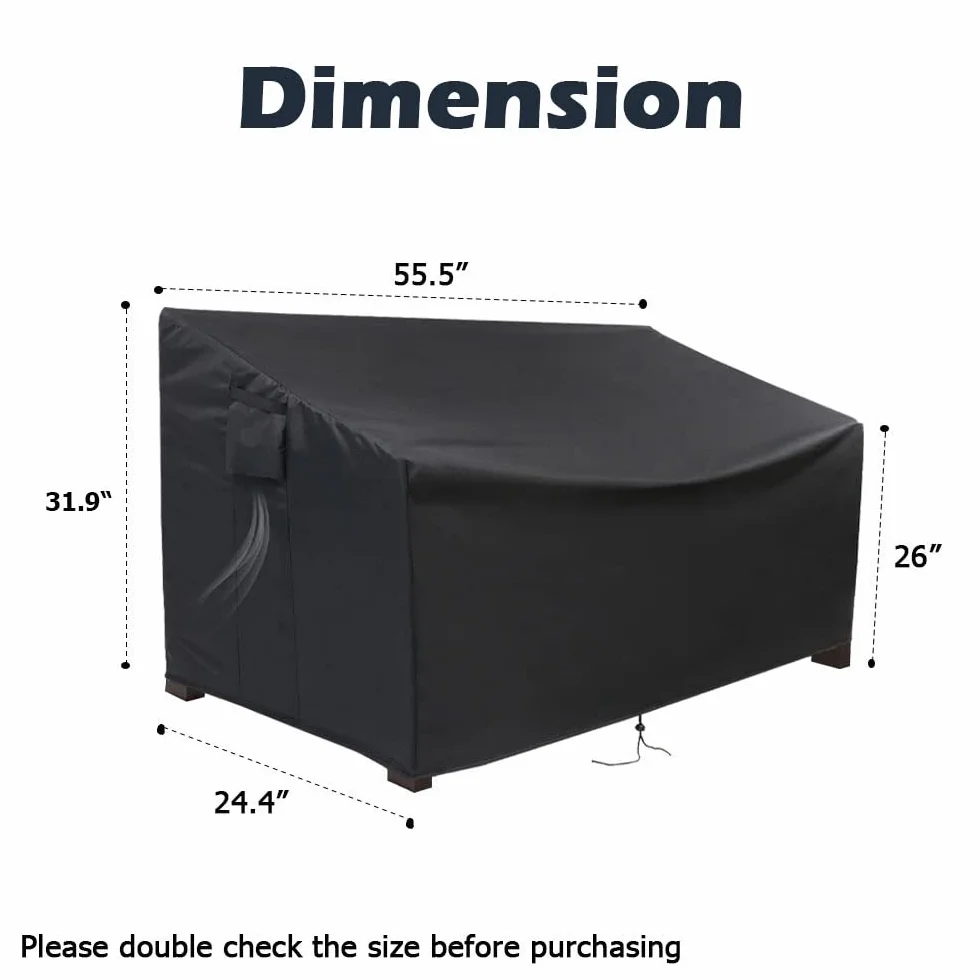 Housse de banc de rangement d'extérieur Keter 200 litres imperméable pour terrasse