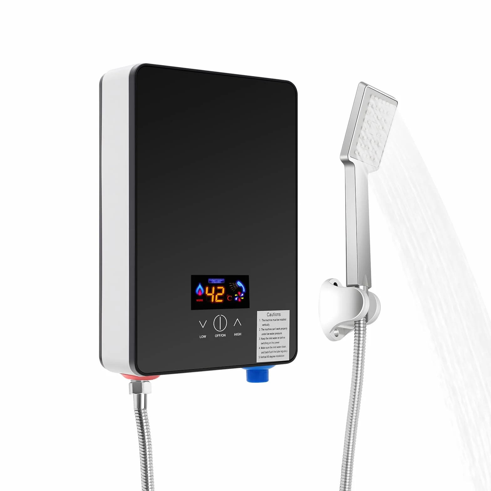 Chauffe-eau de Douche 6500W 220V IPX4 Affichage Numérique Chauffage Instantané