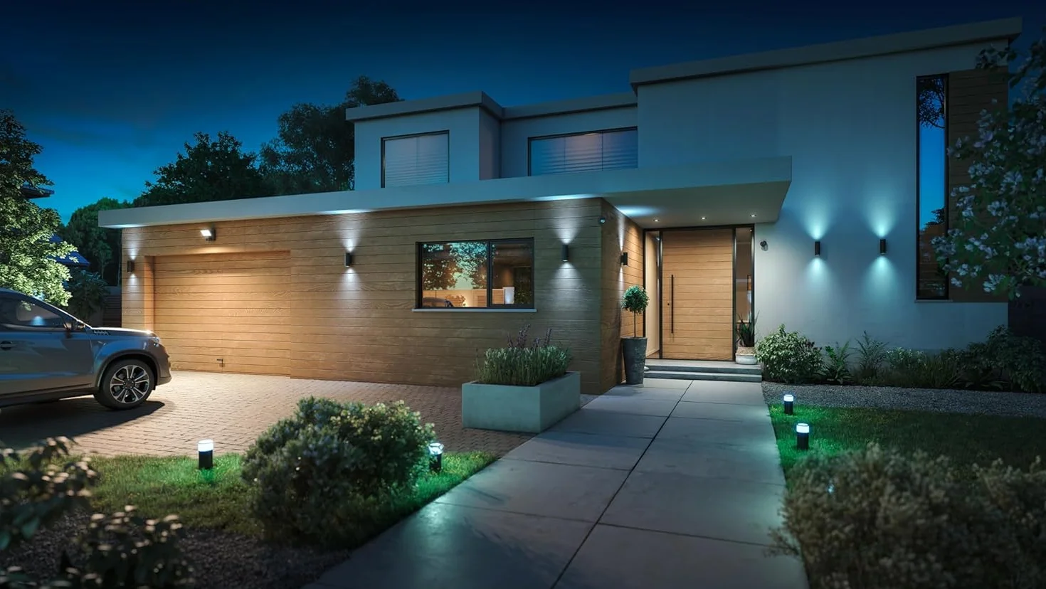 Philips Hue, capteur de Mouvement extérieur, Accessoire d'éclairage Intelligent pour Le contrôle de la lumière extérieure, sans Fil, Noir