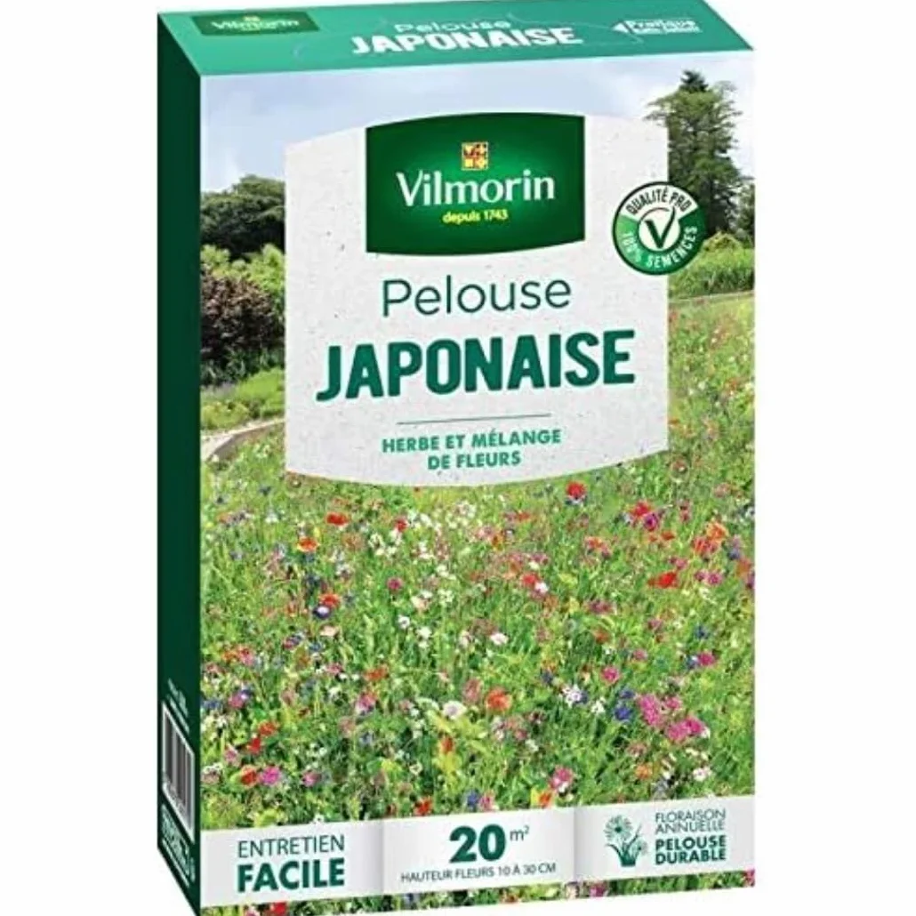 Vilmorin Pelouse Japonaise Mel Fleurs Annuelles 5.80 x 14.5 x 22 cm