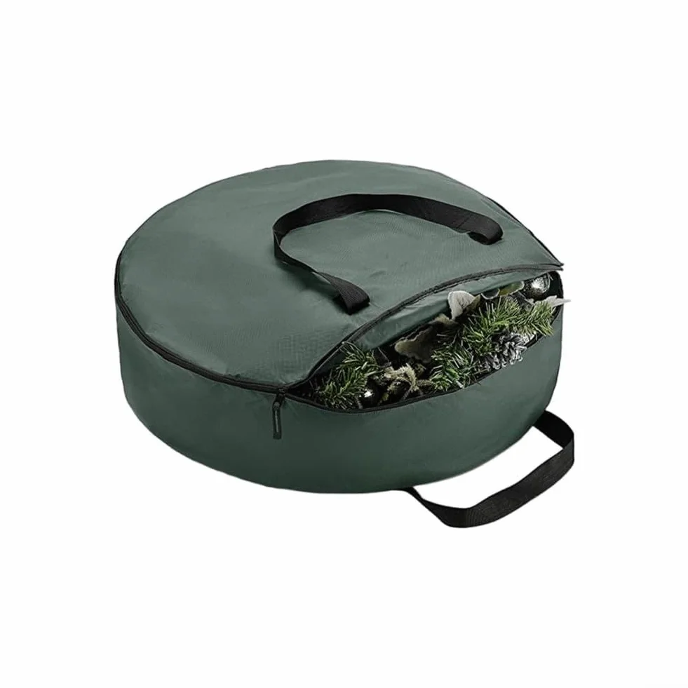 Sac de rangement de Noël étanche poussière pliable 76 cm vert
