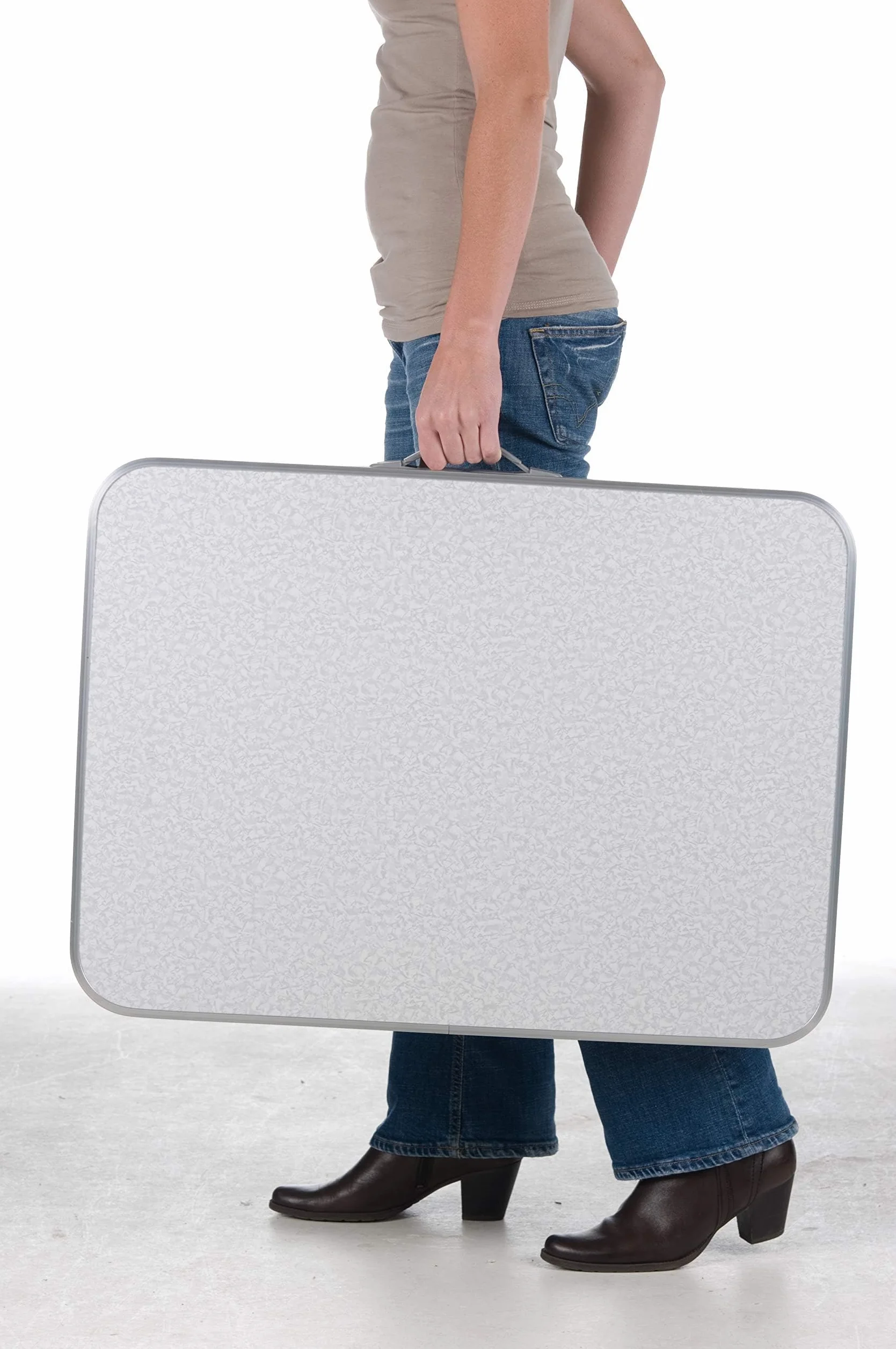 Camp Active Table de Camping Pliante Aluminium 75 x 55 cm Pliable réglable Hauteur