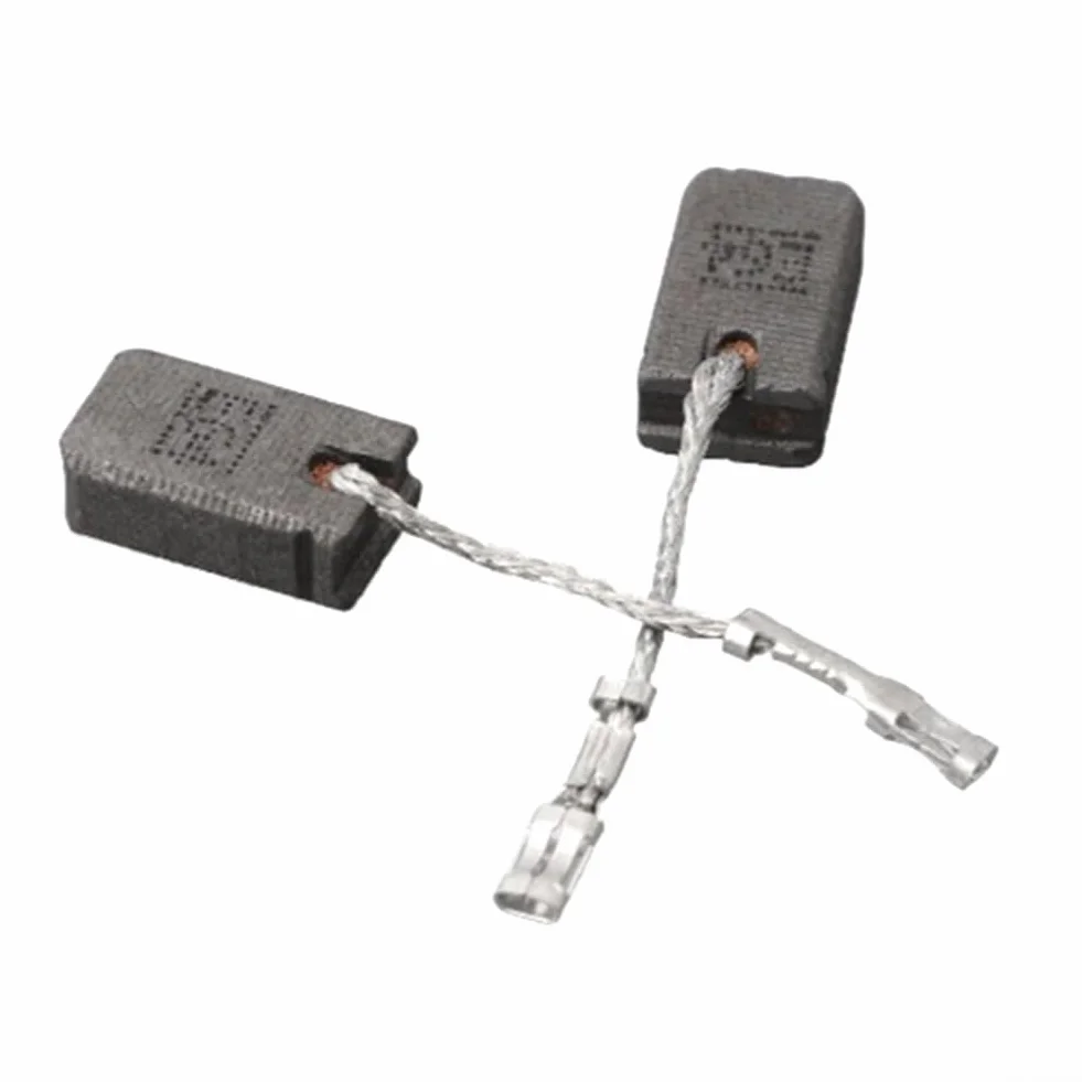 Lot de 2 balais de charbon pour Bosch 1607000V37, 6 x 10 x 16 mm E64 pour meuleuse d'angle GWS 12-125 AG50-11VSPD AG40-85P avec fil et ressorts
