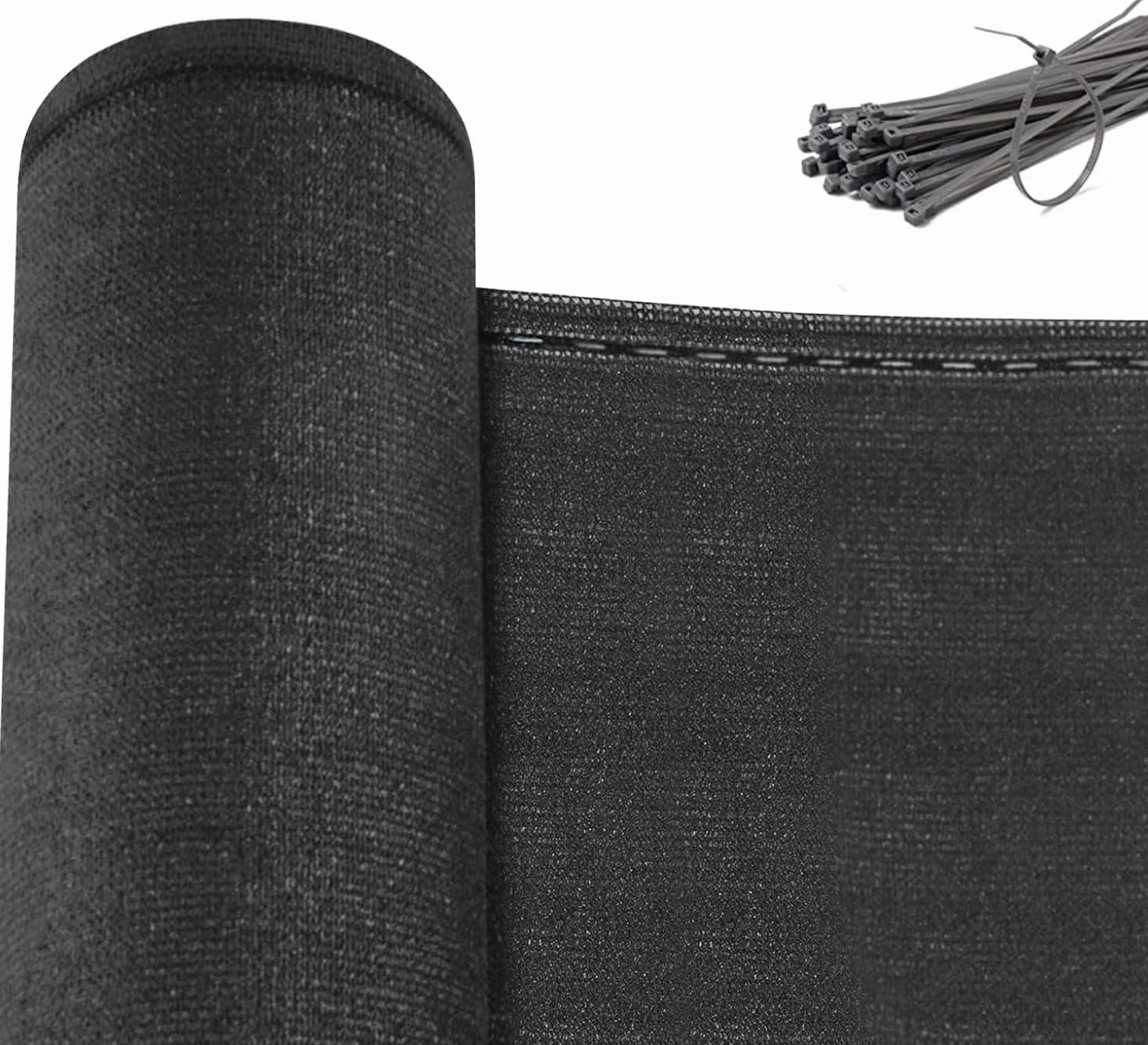 WOLTU Brise Vue Jardin Extérieure HDPE 280g/m² 1,5x10 m Anthracite Protection Soleil Vent UV
