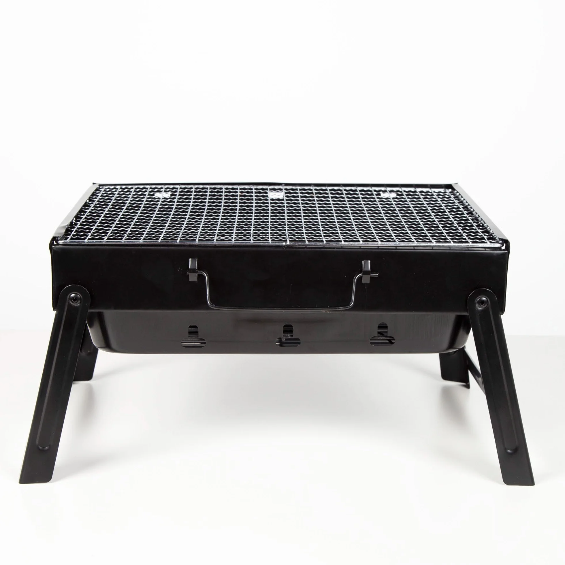 Aktive Barbecue portable pliant rectangulaire 40x28x20 cm noir