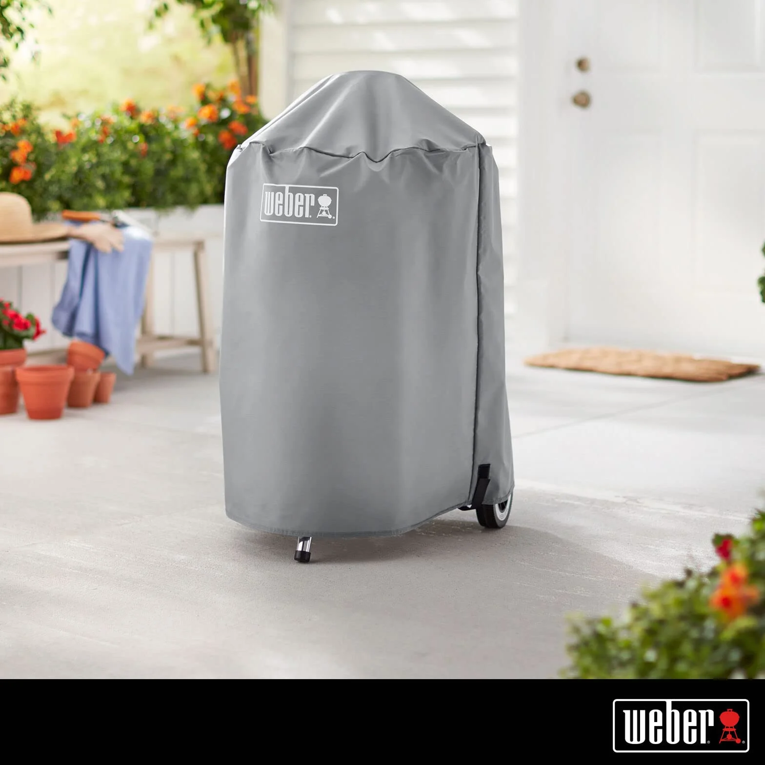 Weber Housse Barbecue 47 cm 52 x 58,5 x 89 cm Grise Tissu déperlant