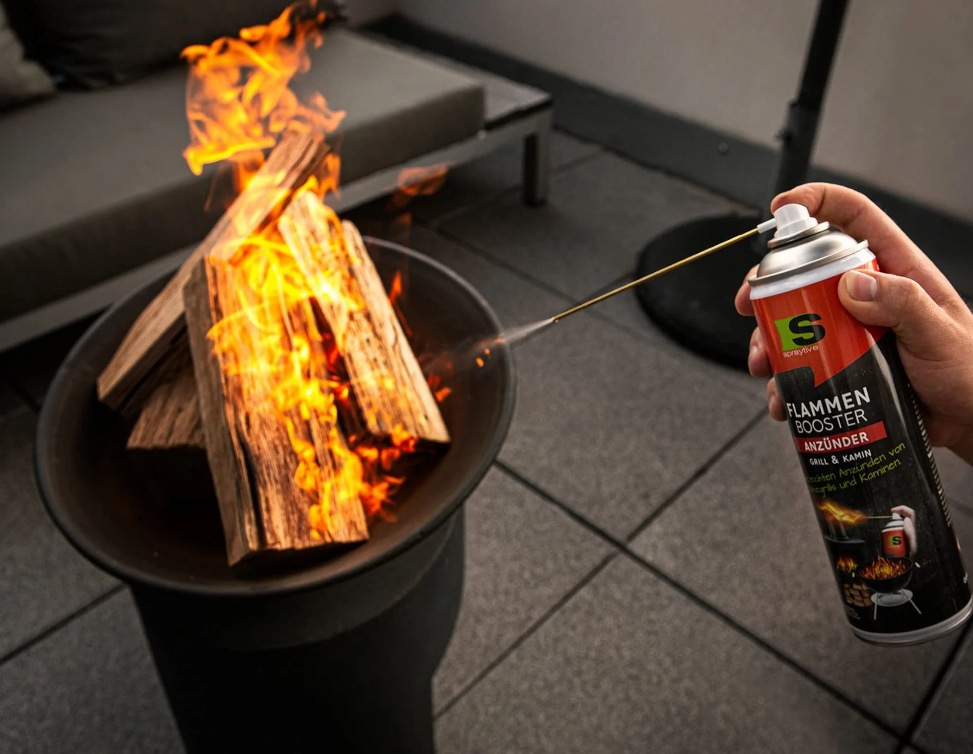 Lot de 3 vaporisateurs 500 ml allume-feu barbecue aide allumage